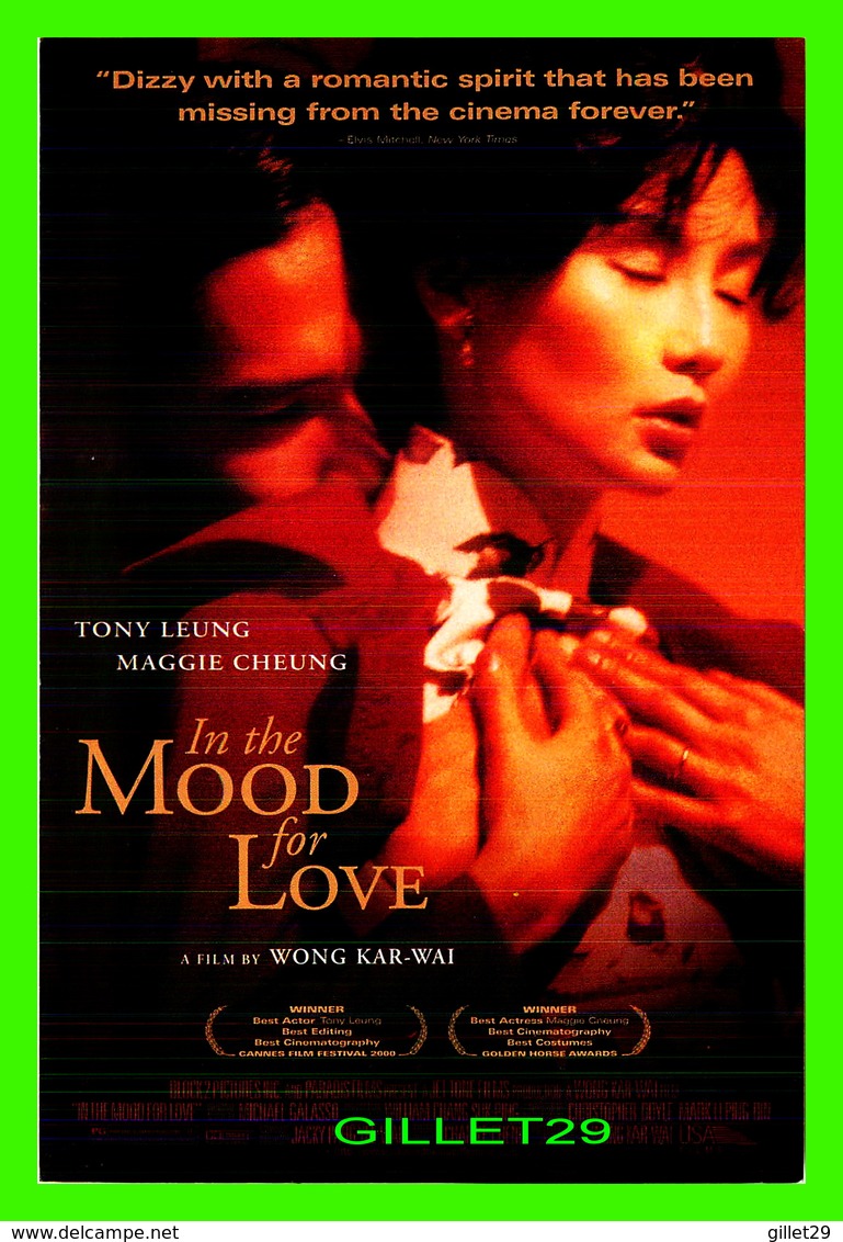 AFFICHES DE FILM -  " IN THE MOOD FOR LOVE " BY WONG KAR-WAI IN 1962 - TONY LEUNG & MAGGIE CHEUNG - - Affiches Sur Carte