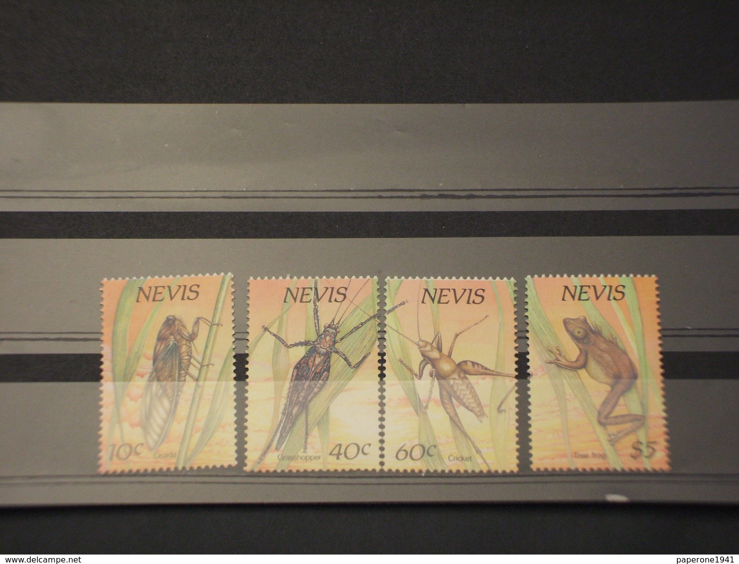 NEVIS - 1989 INSETTI  4 VALORI - NUOVI(++) - St.Kitts And Nevis ( 1983-...)