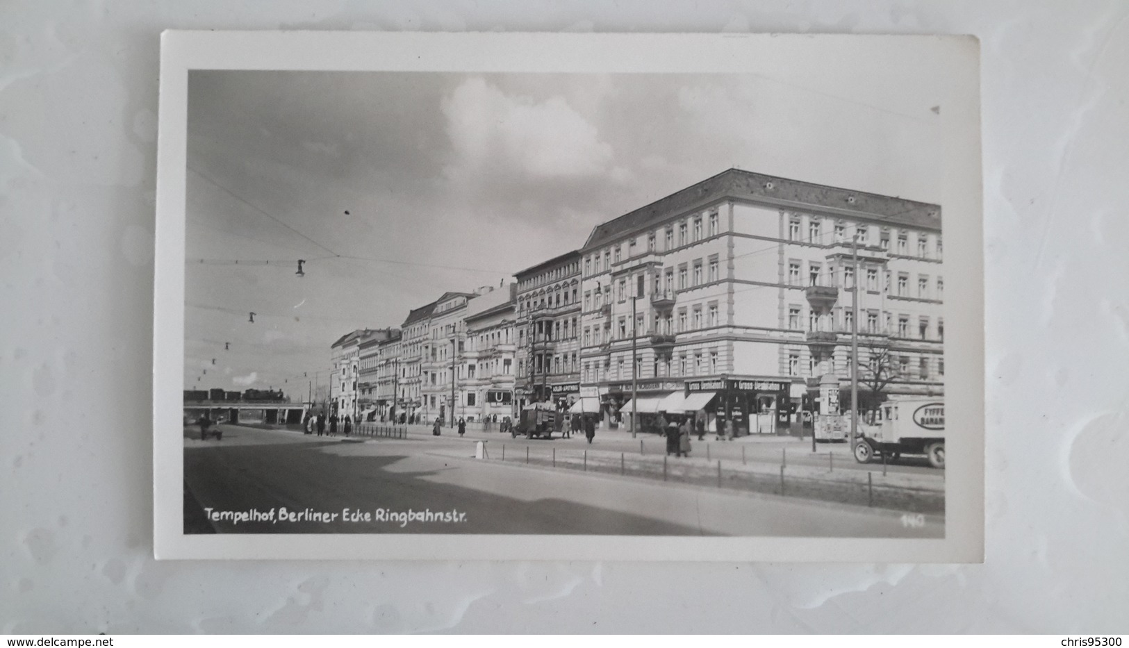 CARTE PHOTO - BERLIN - TEMPELHOF - BERLINER ECKE RINGBAHNSTR - Tempelhof