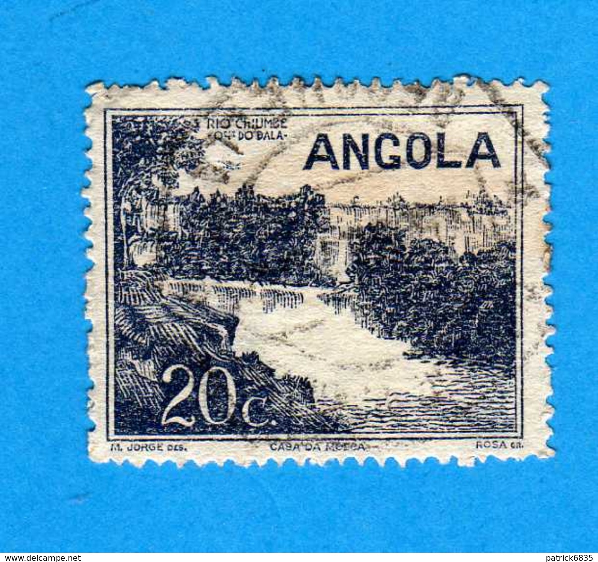 (Us.3) ANGOLA -° 1949 - Tourisme, Yvert  313. Used . Vedi Descrizione - Angola