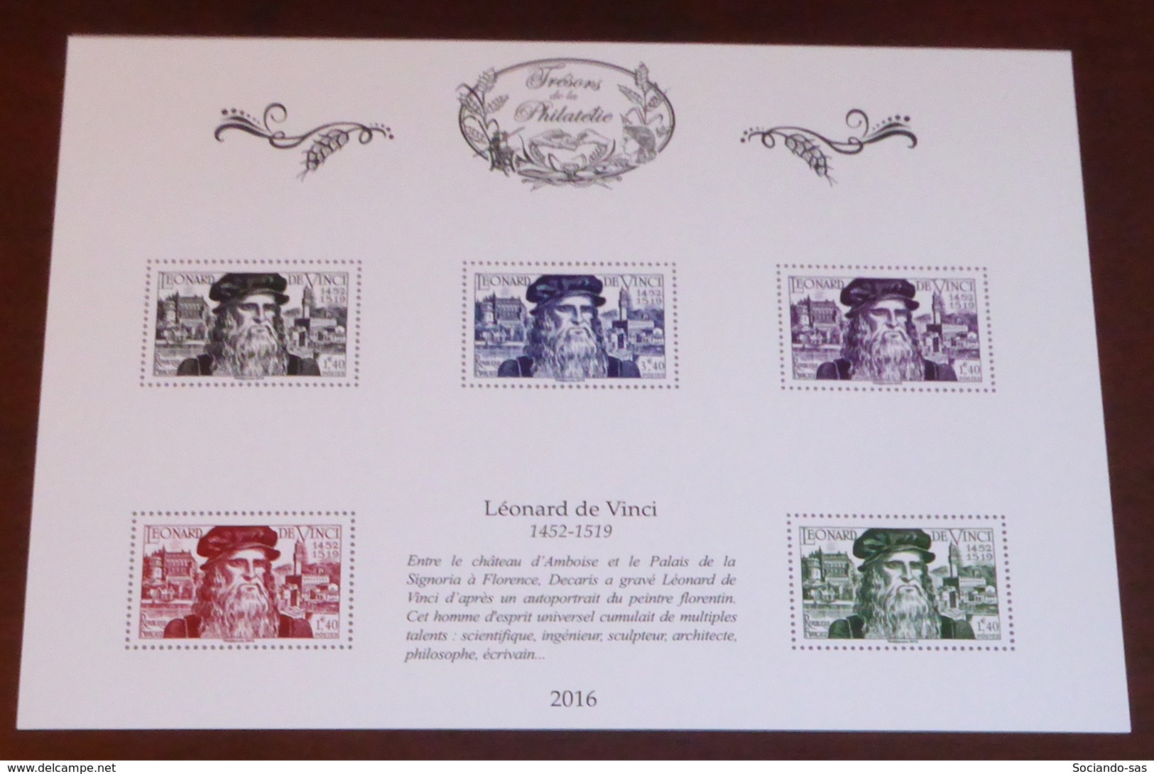 France - 2016 - N°Yv. BS29 - Trésors / Léonard De Vinci - Neuf Luxe ** / MNH / Postfrisch - Otros & Sin Clasificación