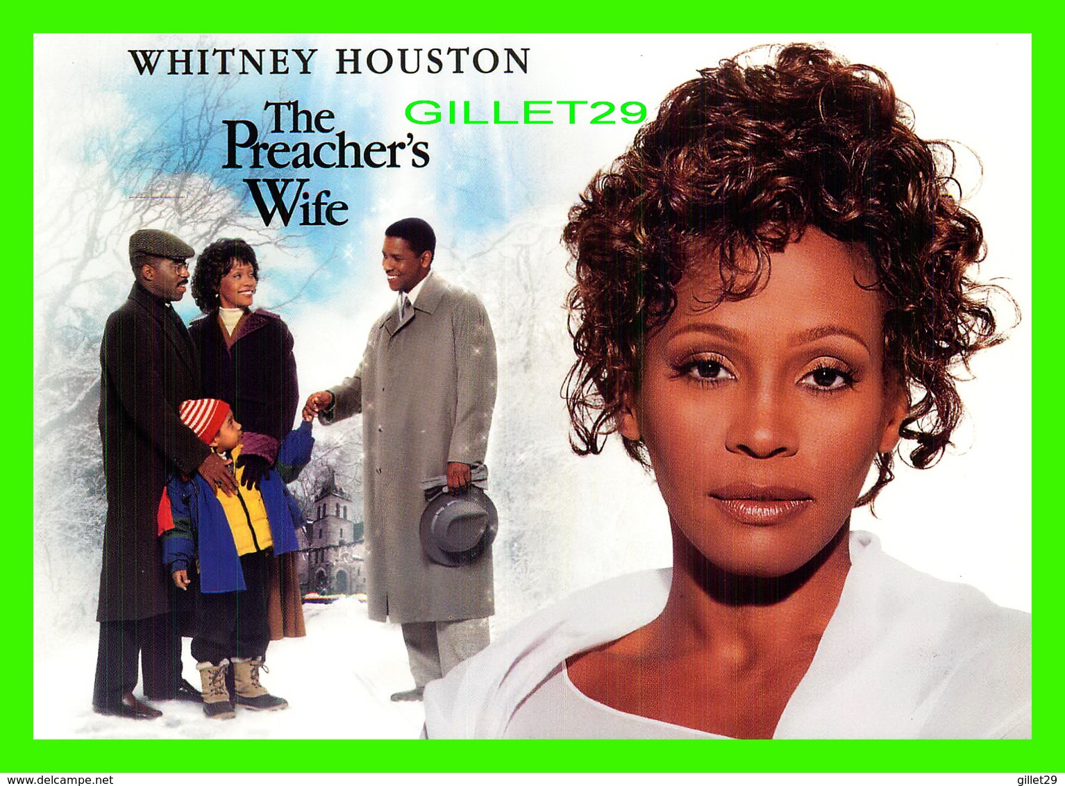 AFFICHES DE FILM -  " THE PREACHER'S WIFE " FILM DE Penny Marshall Sorti En 1996.- AVEC WHITNEY HOUSTON - - Affiches Sur Carte