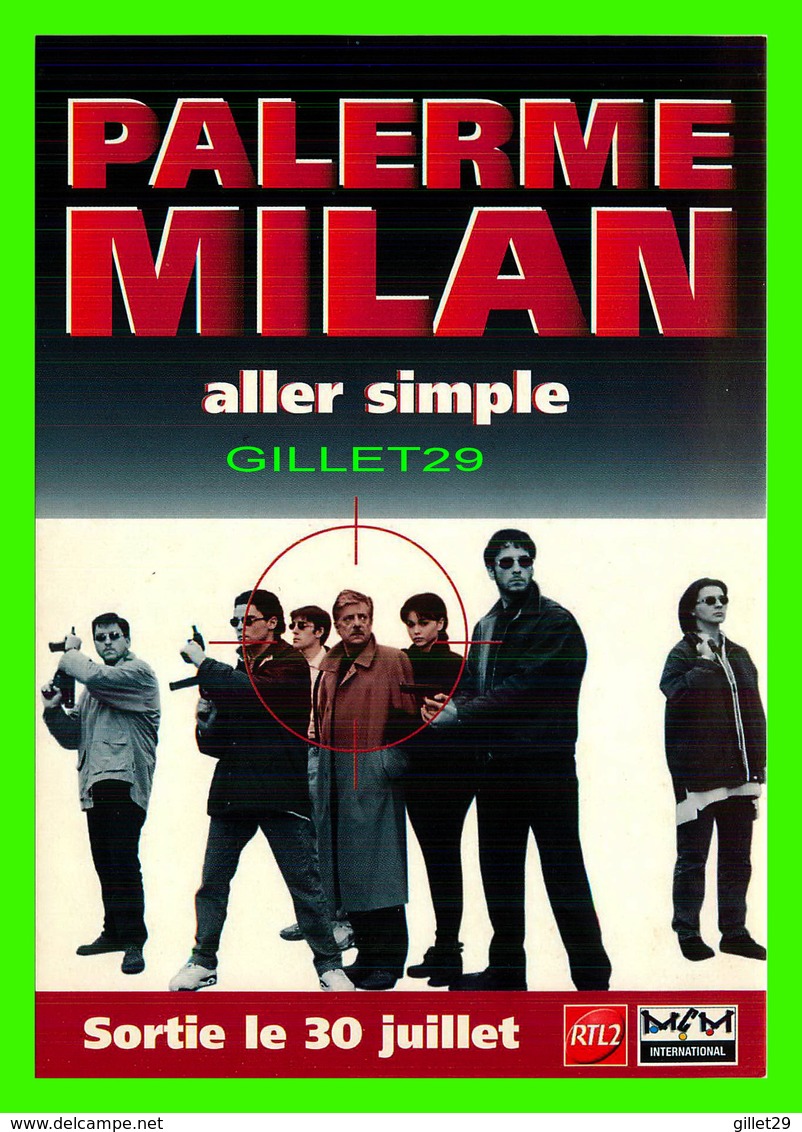 AFFICHES DE FILM -  " PALERME MILAN ALLER SIMPLE " FILM DE CLAUDIO FRAGASSO EN 1995 - - Plakate Auf Karten