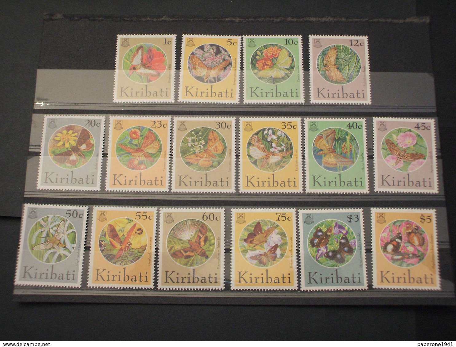 KIRIBATI - 1994 FIORI/FARFALLE 16 VALORI - NUOVI(++) - Kiribati (1979-...)