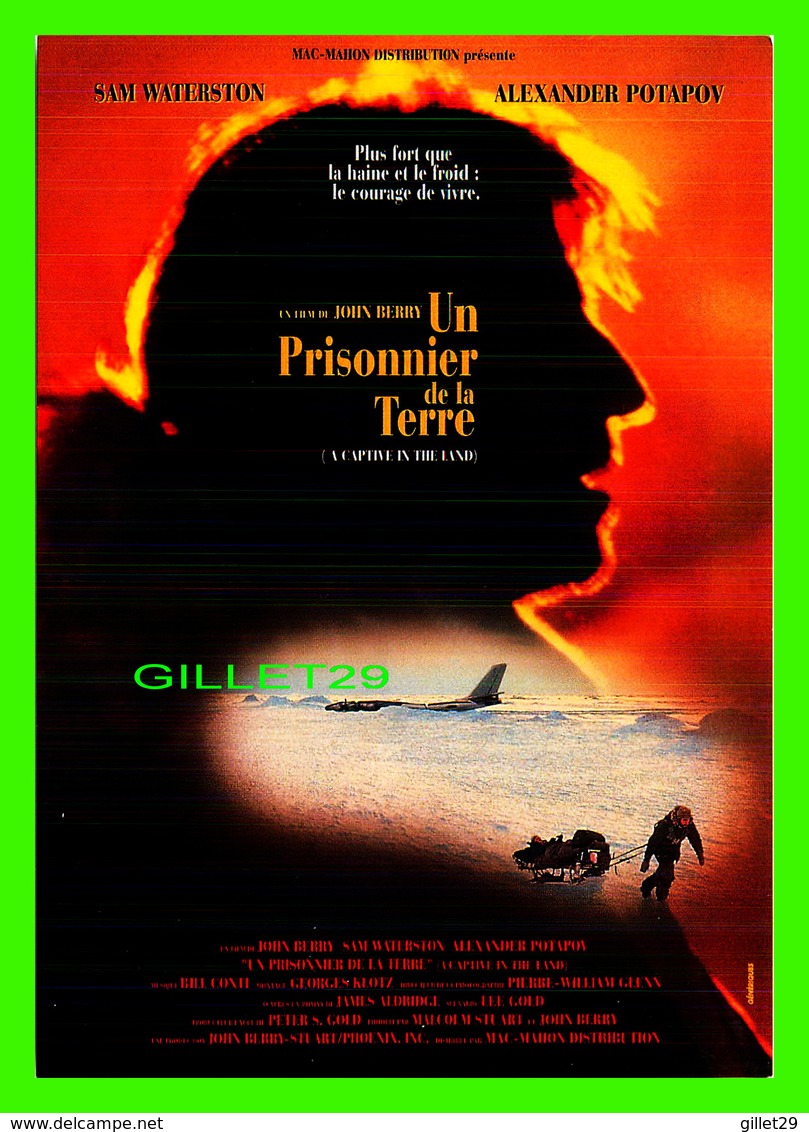 AFFICHES DE FILM -  " UN PRISONNIER DE LA TERRE " FILM DE JOHN BERRY EN 1997 AVEC SAM WATERSTON & ALEXANDER POTAPOV - - Affiches Sur Carte