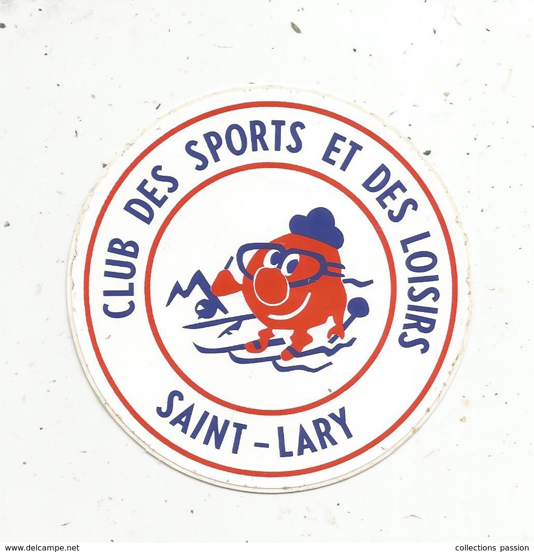 Autocollant , Sports , Club Des Sports Et Des Loisirs ,  SAINT LARY ,  Ski , 65 - Autocollants