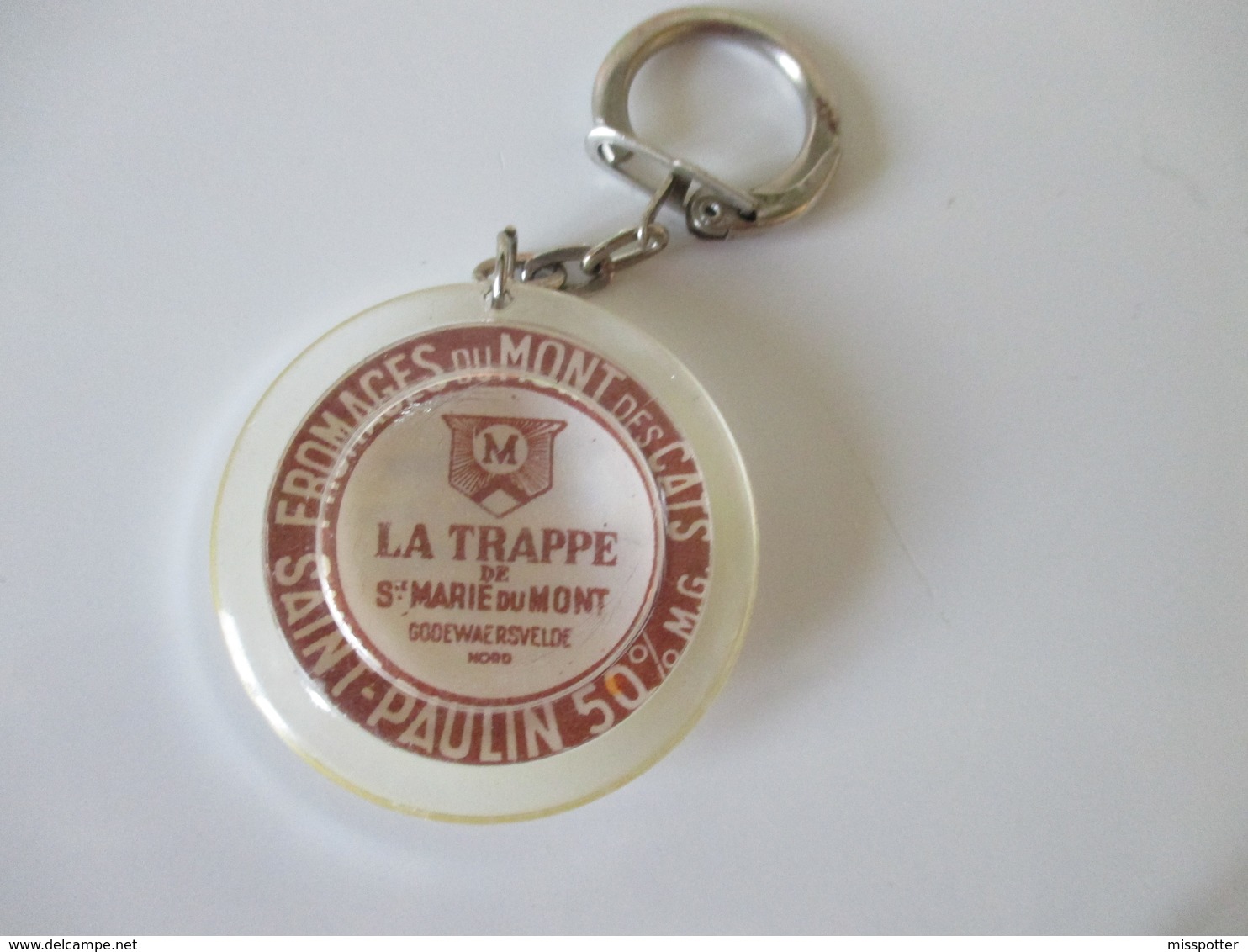 Porte Clé Ancien  Hostellerie Du Mont Des Cats Godewaersvelde - Key-rings