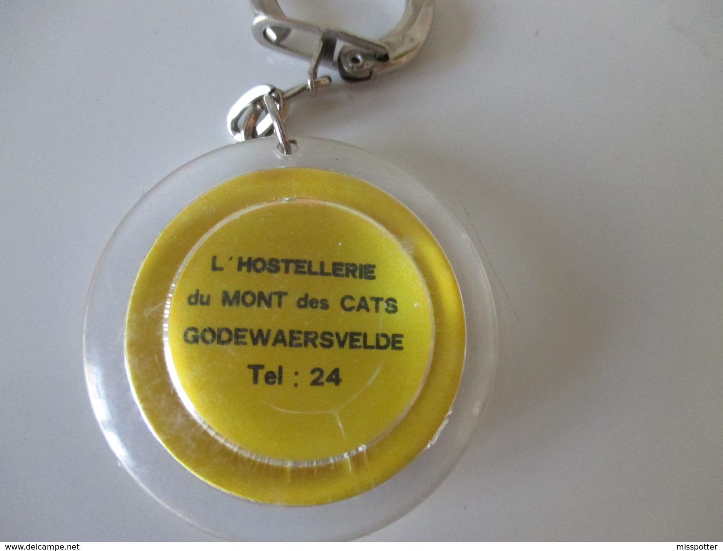 Porte Clé Ancien  Hostellerie Du Mont Des Cats Godewaersvelde - Key-rings