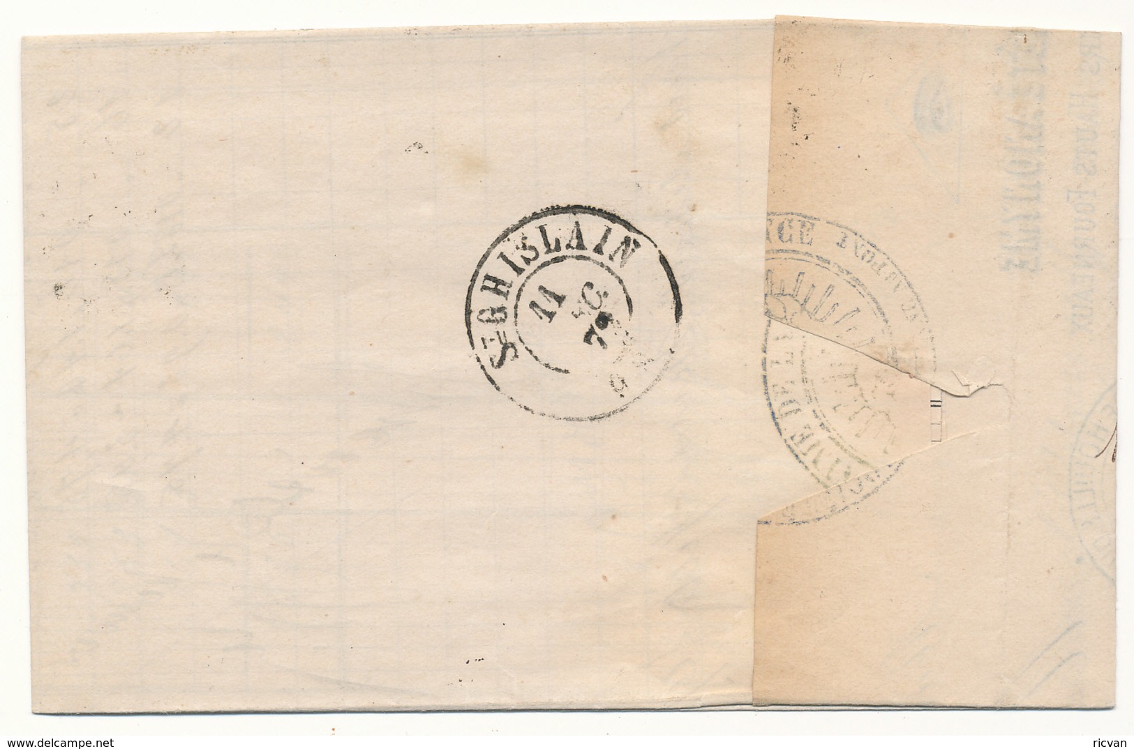 1873 BRIEF MET COB 30 V. MARCHIENNE-AU-PONT N.St GHISLAIN Zie Scan(s) - 1869-1883 Leopold II