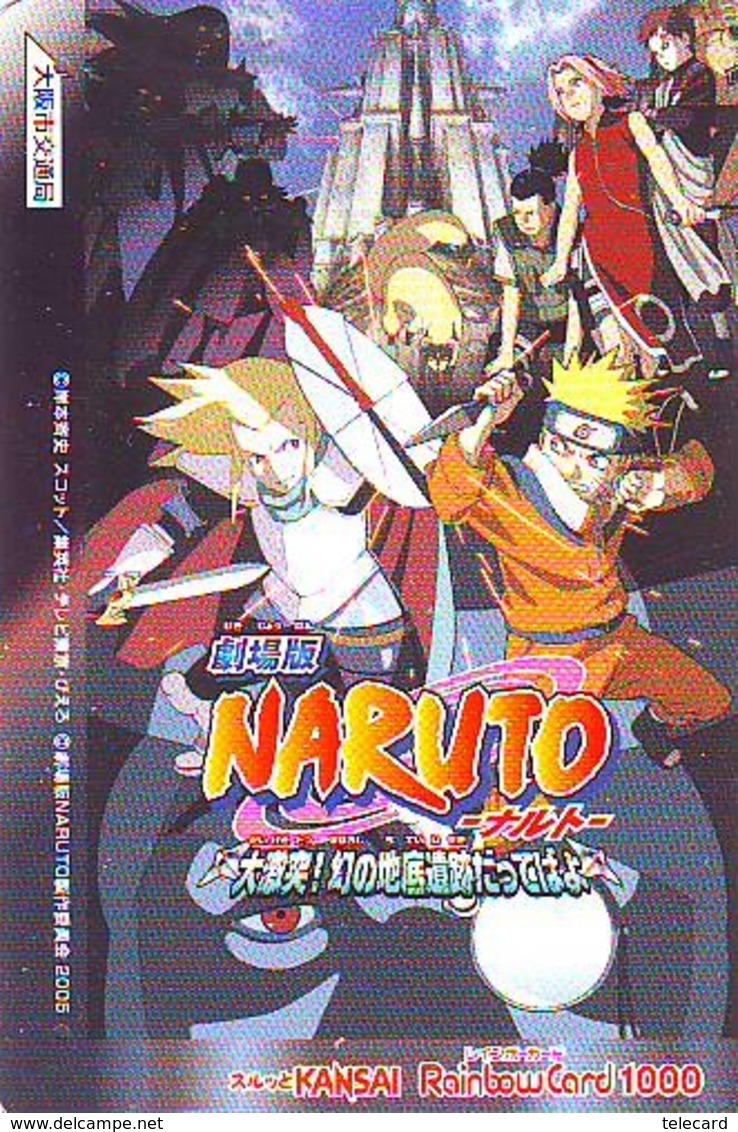 Carte Prépayée Japon * MANGA * Comics *  NARUTO  (16.873)  Japan Prepaid Card * TOSHO Karte * CINEMA * FILM - BD