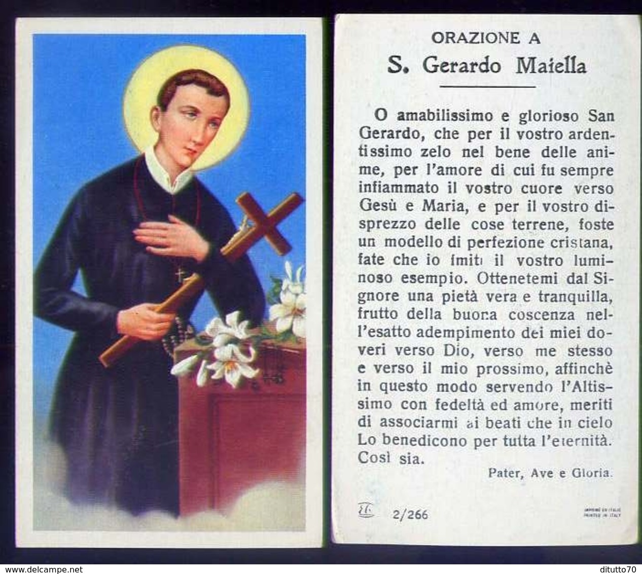 Santino - S.gerardo Maiella - 2-266 - Fe1 - Images Religieuses