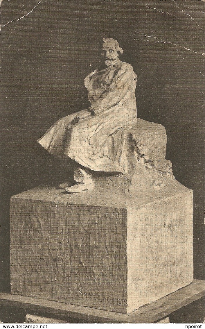 GIUSEPPE VERDI - Bozzetto Monumento A TRIESTE Di LAFORET - F. PICCOLO - VIAGGIATA 1925 - (rif. L87) - Music And Musicians