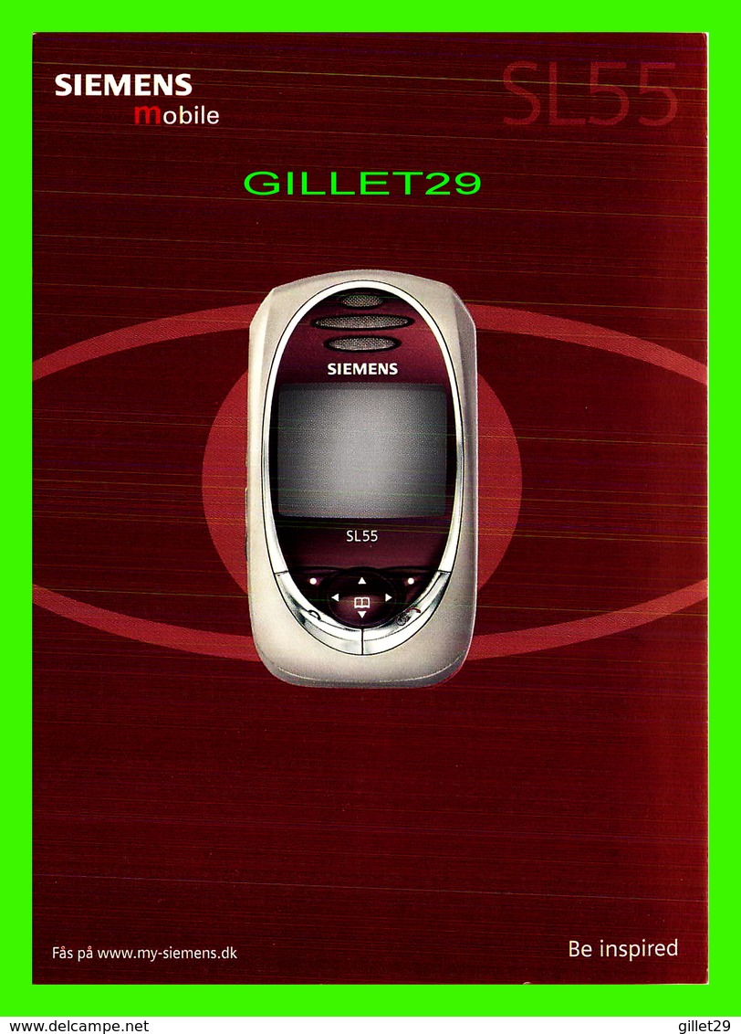 ADVERTISING, PUBLICITÉ - SIEMENS MOBILE SL55 - CELLULAIRE - GO-CARD 2003 No 6747 - - Publicité