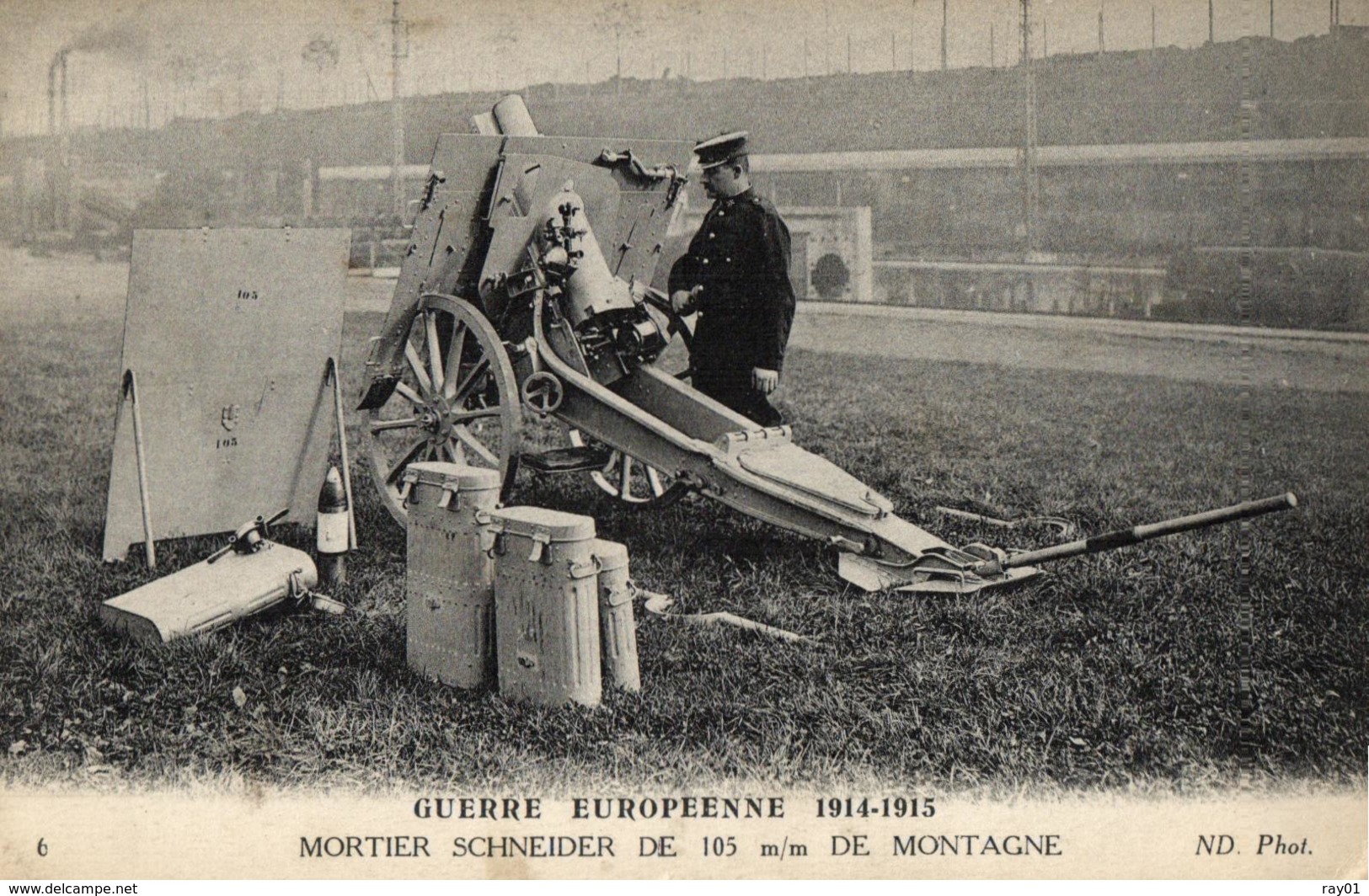 GUERRE EUROPEENNE DE 1914-1915 - Mortier Schneider De 105 M/m De Montagne - (n°6). - Guerre 1914-18