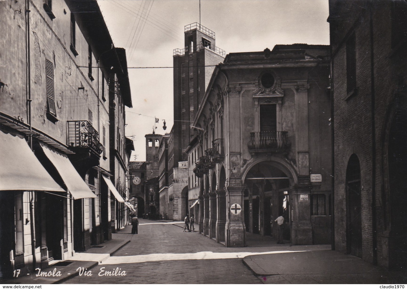 CARTOLINA - POSTCARD - IMOLA - VIA EMILIA - VIAGGIATA PER BOLOGNA - Imola