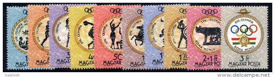 HUNGARY 1960 Olympic Games, Rome  Set Of 11 MNH / **.  Michel 1686-96 - Unused Stamps