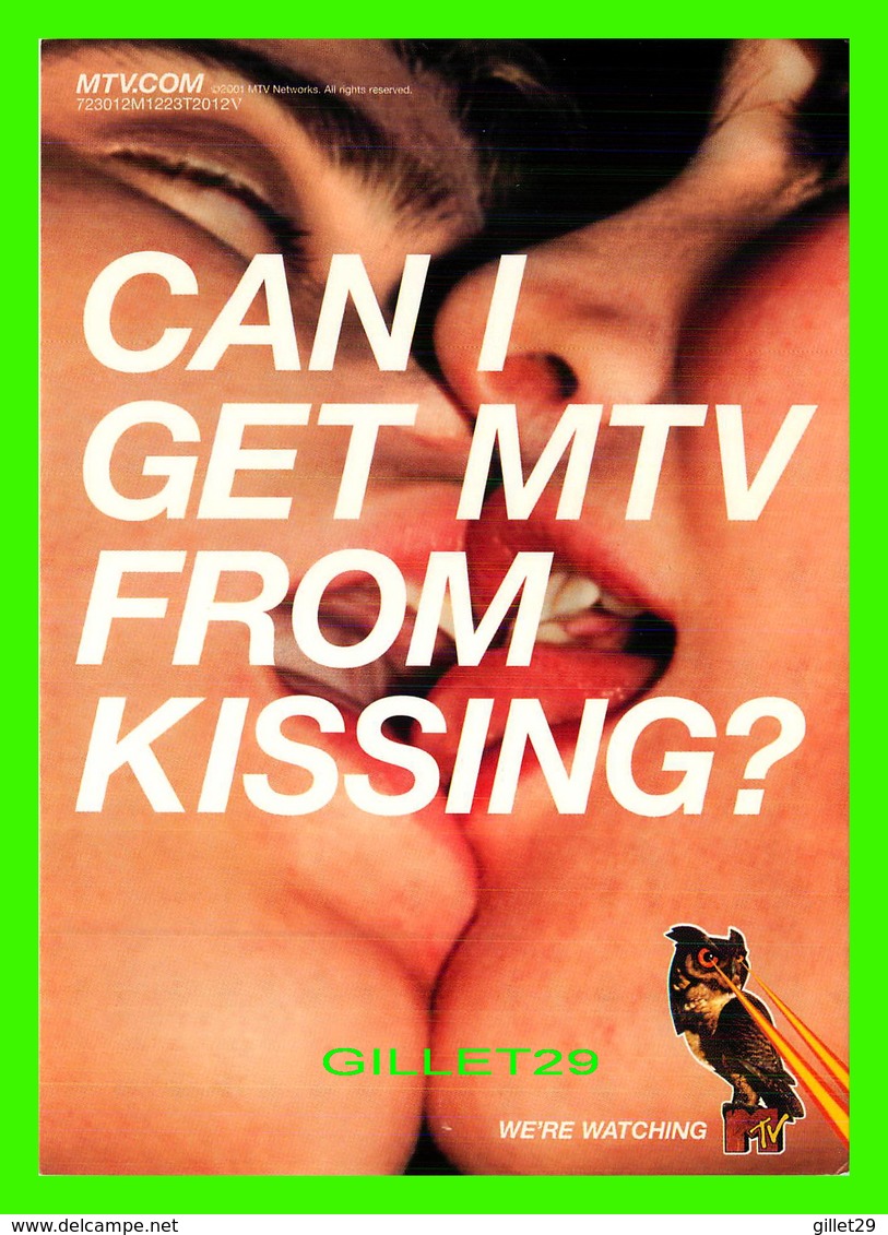 SÉRIES TV - MTV.COM, 2001 - CAN I GET MTV FROM KISSING ?, 2001  - GO-CARD - - Séries TV