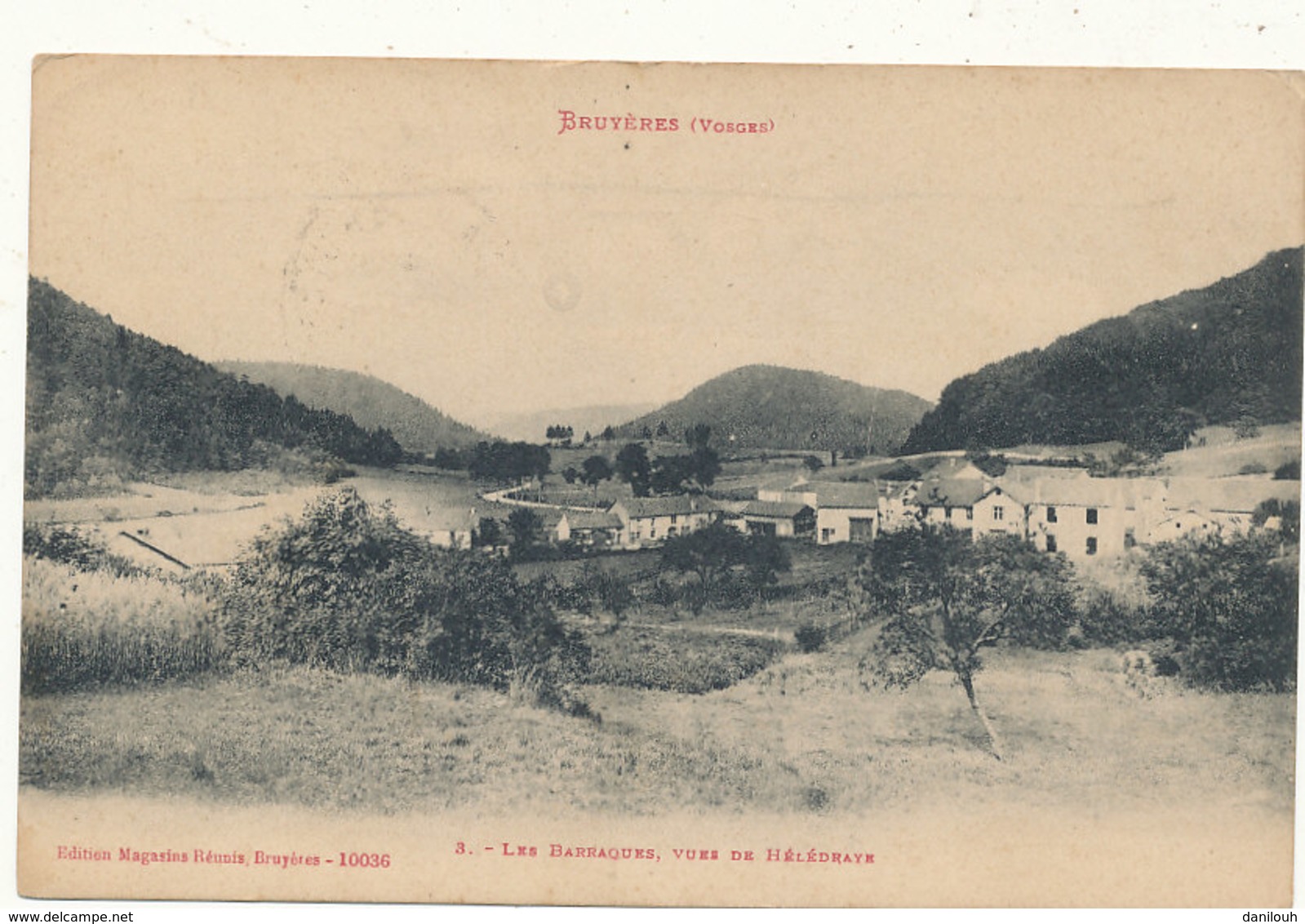 88 // BRUYERES    Les Barraques, Vue De Hélédraye   Edit Magasins Réunis 10036 - Bruyeres