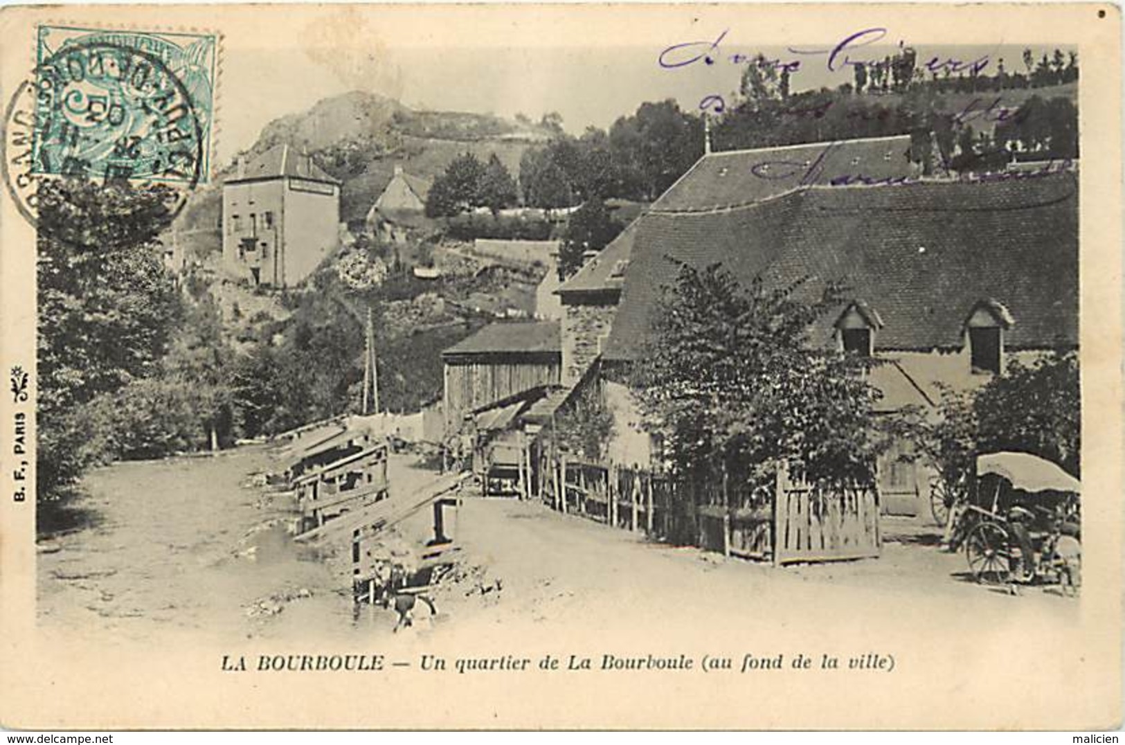 -dpts Div -ref-AJ823- Puy De Dôme - La Bourboule - Un Quartier De La Bourboule - Au Fond La Ville - Carte Bon Etat - - Lempdes