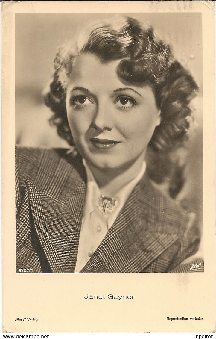 JANET GAYNOR - FORMATO PICCOLO - VIAGGIATA 1937 - (rif. L96) - Actors