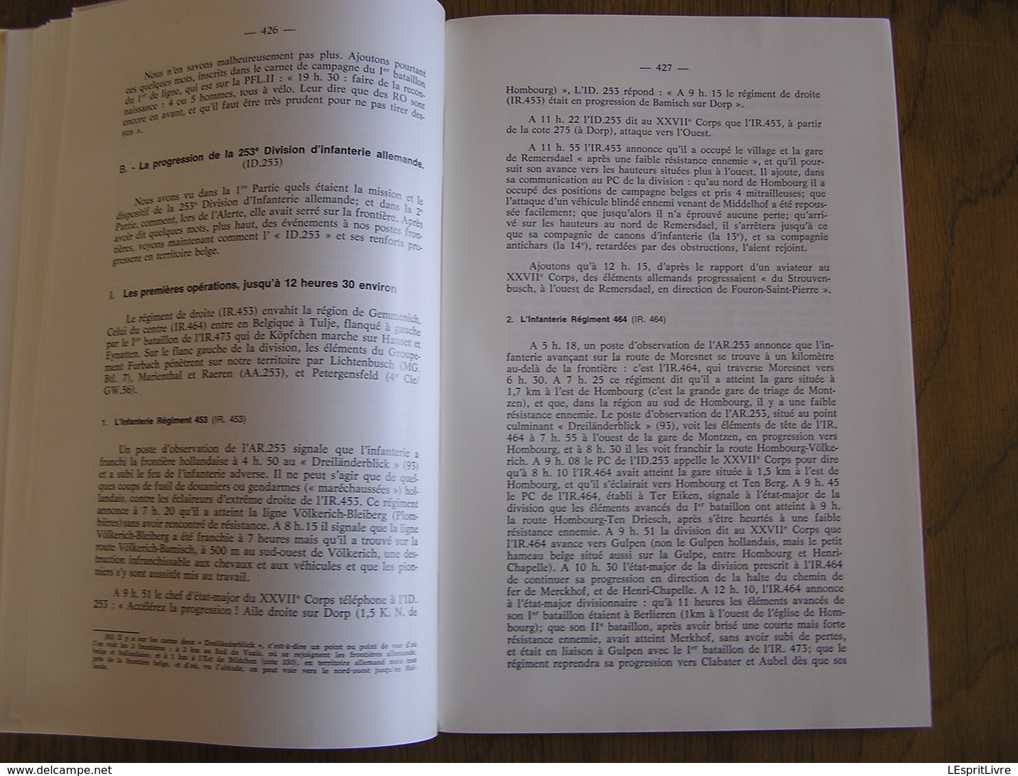 REVUE BELGE D' HISTOIRE MILITAIRE XXII 5 Anvers 14 18 Guerre 40 45 PFL Mai 1940 253 Infanterie Aubin Neufchâteau Eupen