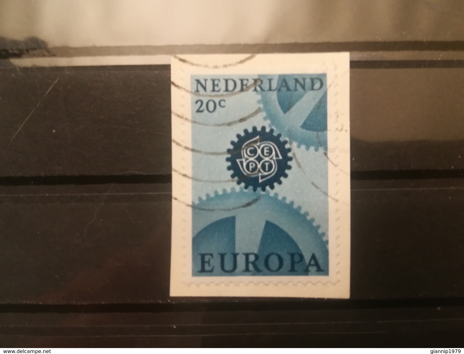 FRANCOBOLLI STAMPS OLANDA NEDERLAND 1967 USED SU FRAMMENTO EUROPA CEPT PAESI BASSI FRAGMENT - Usati