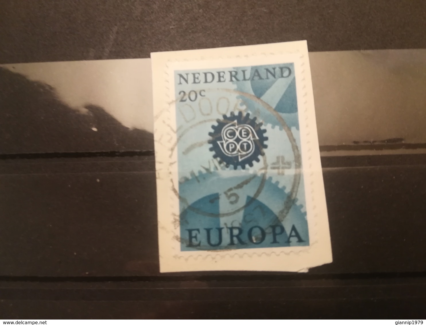 FRANCOBOLLI STAMPS OLANDA NEDERLAND 1967 USED SU FRAMMENTO EUROPA CEPT PAESI BASSI FRAGMENT - Usati