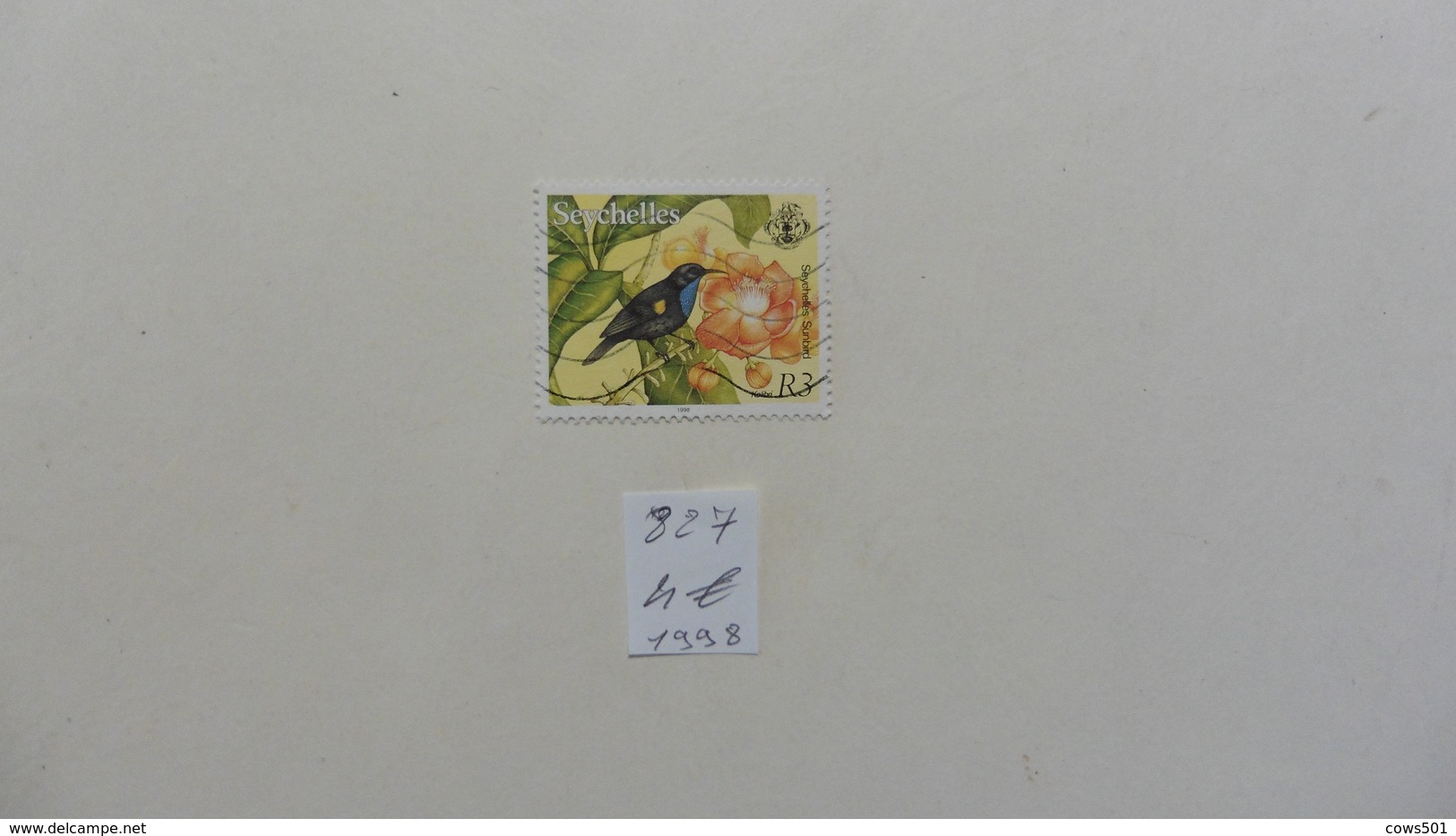 Afrique > Seychelles  :timbre N°827 Oblitéré - Seychelles (1976-...)