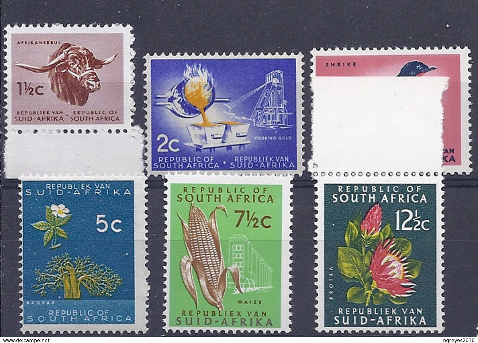 190031429  SUDAFRICA  YVERT   Nº  283B/284/286/286A/286D/287B  **/MNH - Nuevos