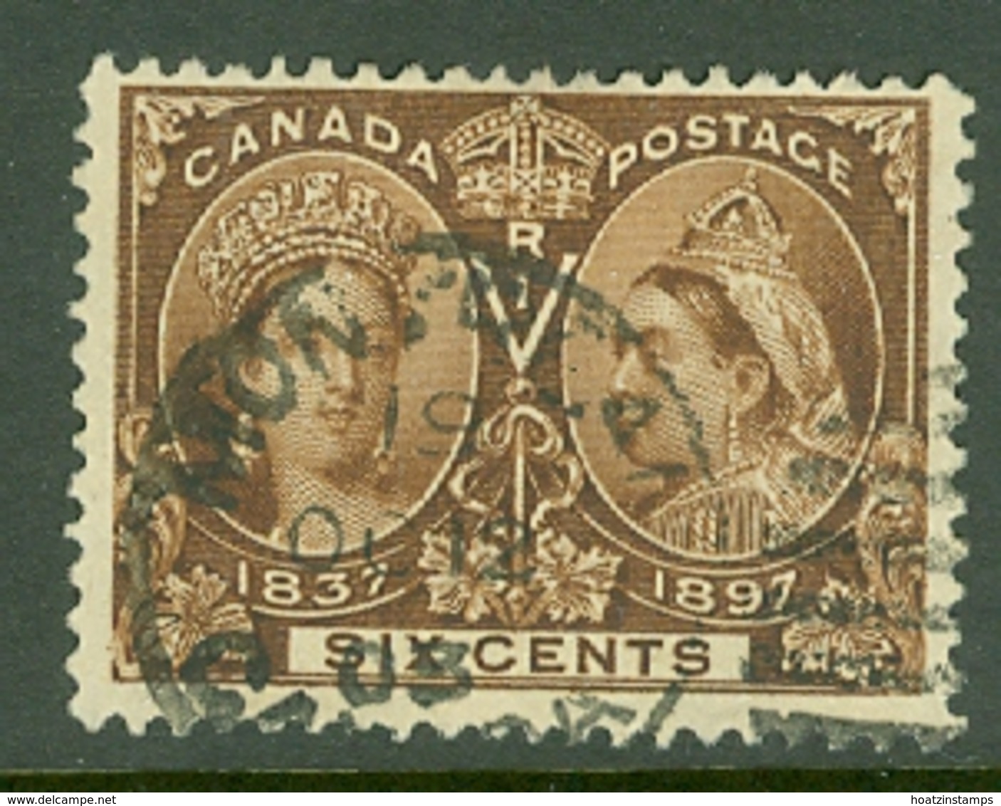 Canada: 1897   QV - Double Head   SG129    6c      Used - Used Stamps