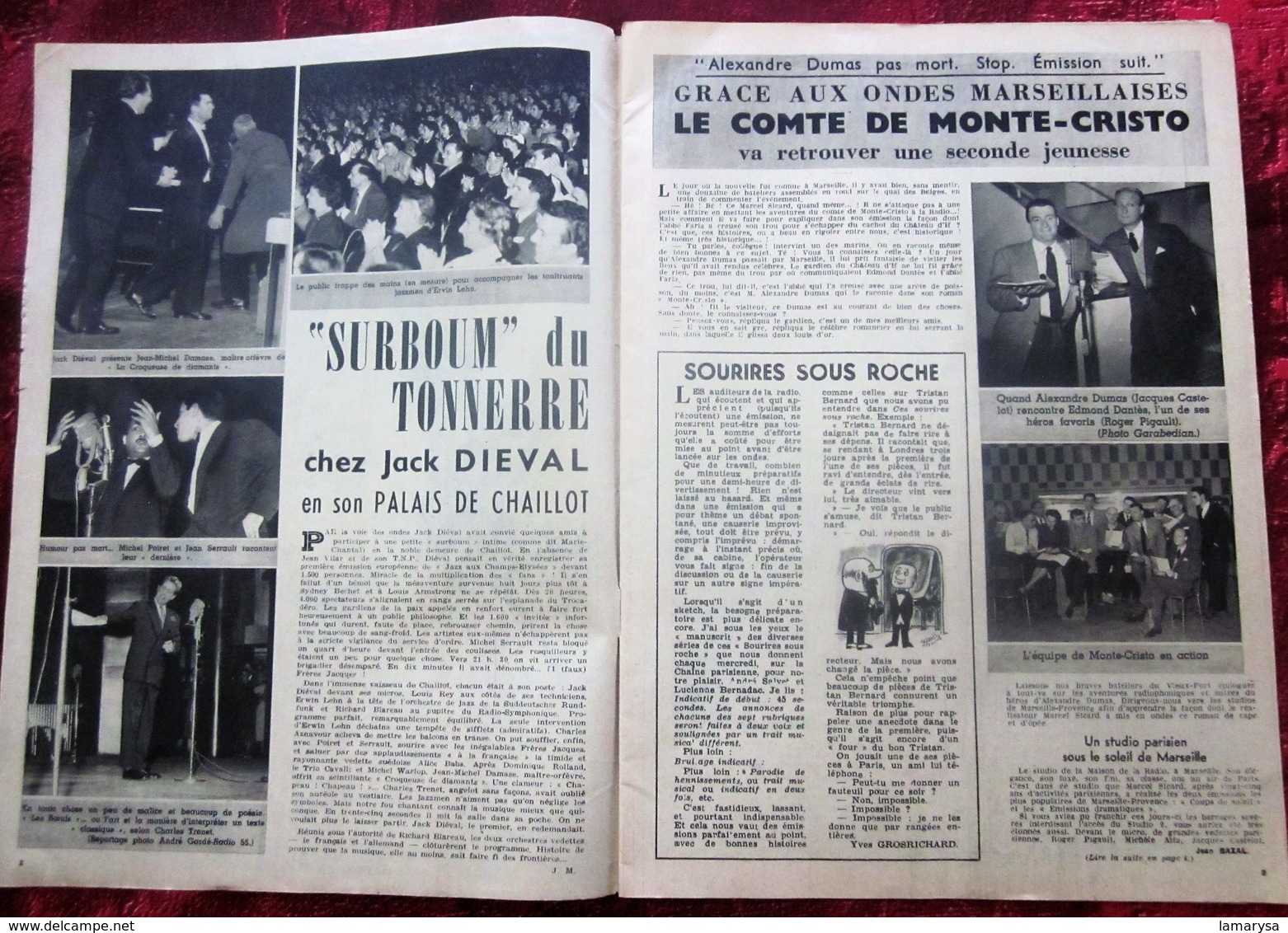 NOV 1955 RADIO TÉLÉVISION FRANCINE ADAM PROGRAMME DE RADIO- THÉÂTRE - NICE  RENNES STRASBOURG - MARSEILLE - LYON - LILLE - Télévision