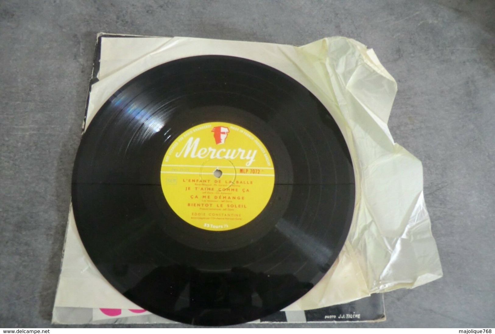 Disque 25 Cm De Votre Dévoué éddie Constantine - Mercury MLF 7072 - 1955 - Spezialformate