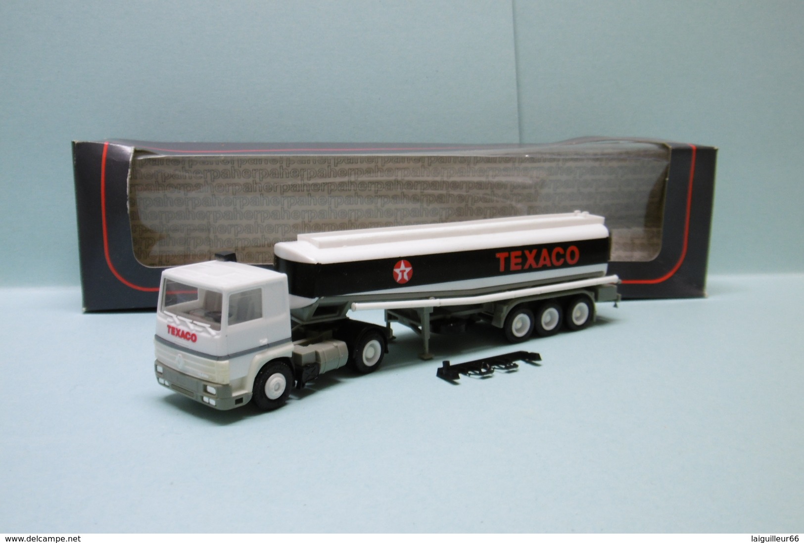 Herpa - Semi-remorque RENAULT Citerne TEXACO Réf. 848001 Neuf NBO HO 1/87 - Véhicules Routiers
