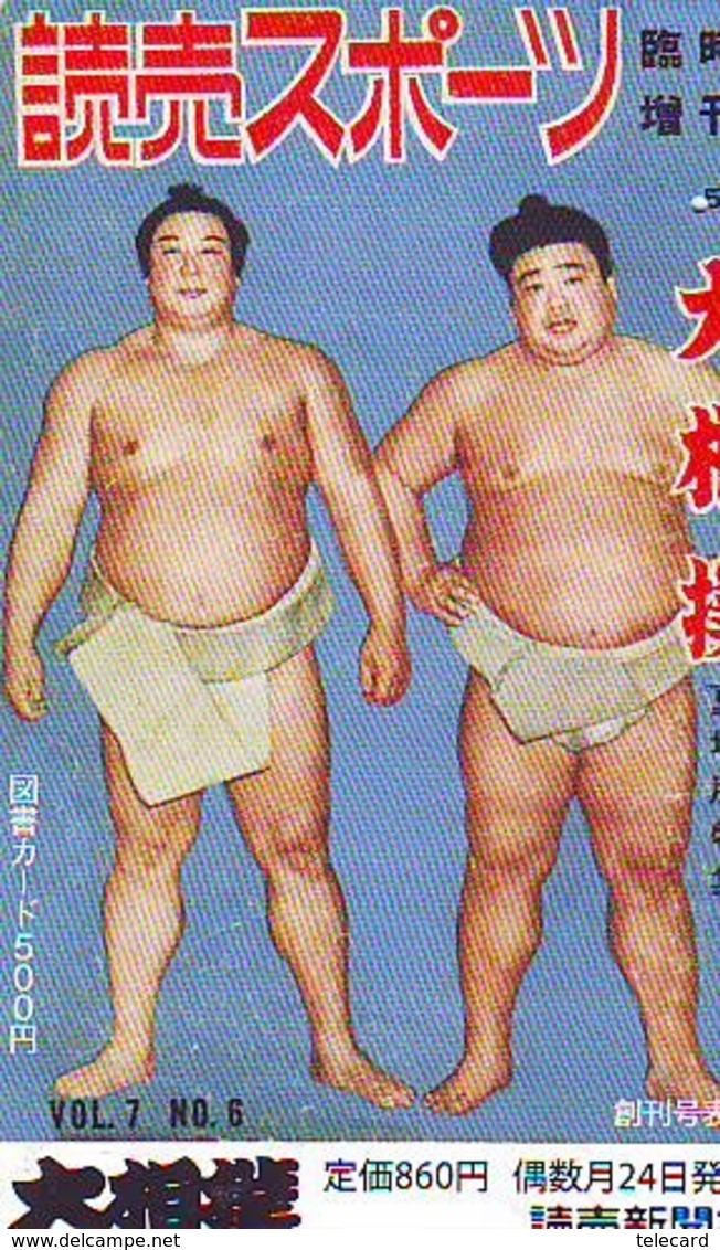 Télécarte  Japon * SUMO * JAPAN (966) LUTTE LUTTEURS WORSTELEN * JUDO *  Kampf Wrestling LUCHA Phonecard - Sport