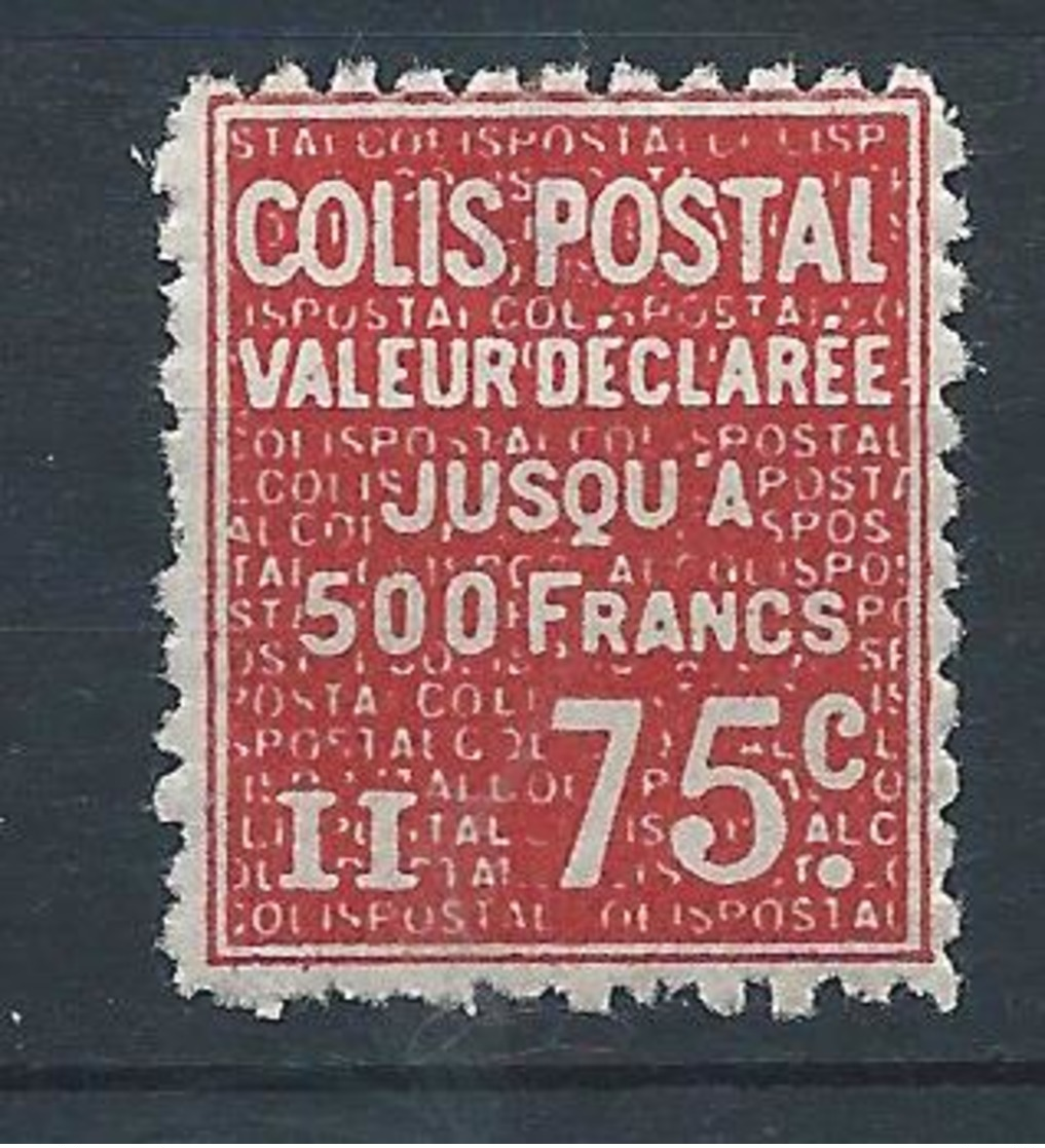 FRANCE - 1933-34 - Colis Postaux - Y.T. N°98 - 75 C. Rouge - Valeur Déclarée - Neuf** - TTB - Neufs