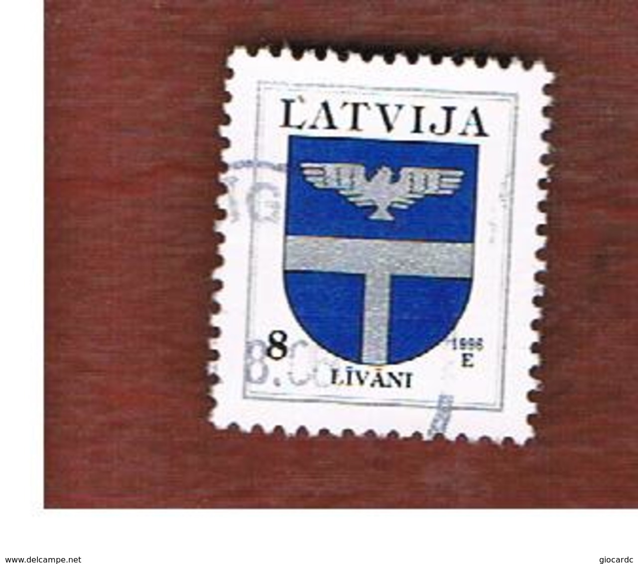 LETTONIA (LATVIA)   -  SG 395  -  1996 ARMS: LIVANI  -   USED - Lettonia