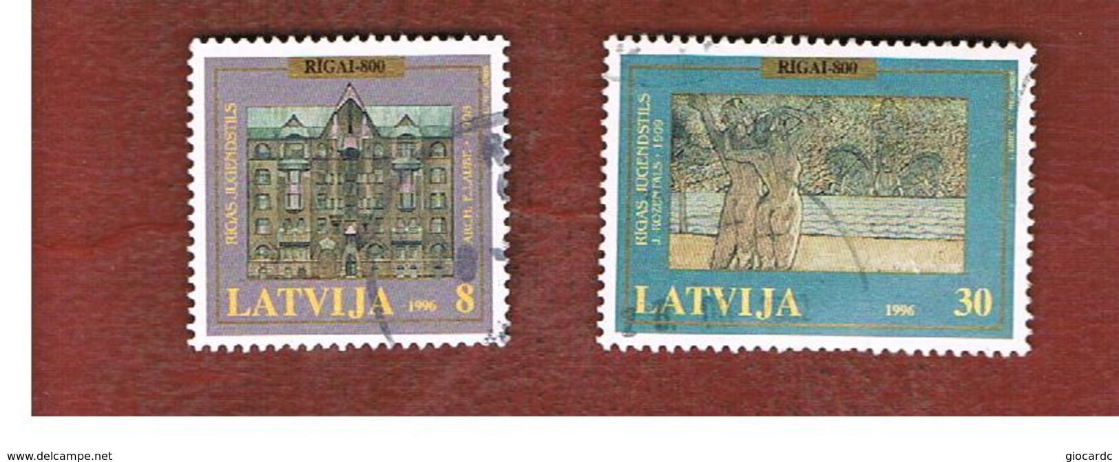 LETTONIA (LATVIA)   -  SG 456.459  -  1996 800^ ANNIVERSARY OF RIGA  -   USED - Lettonia