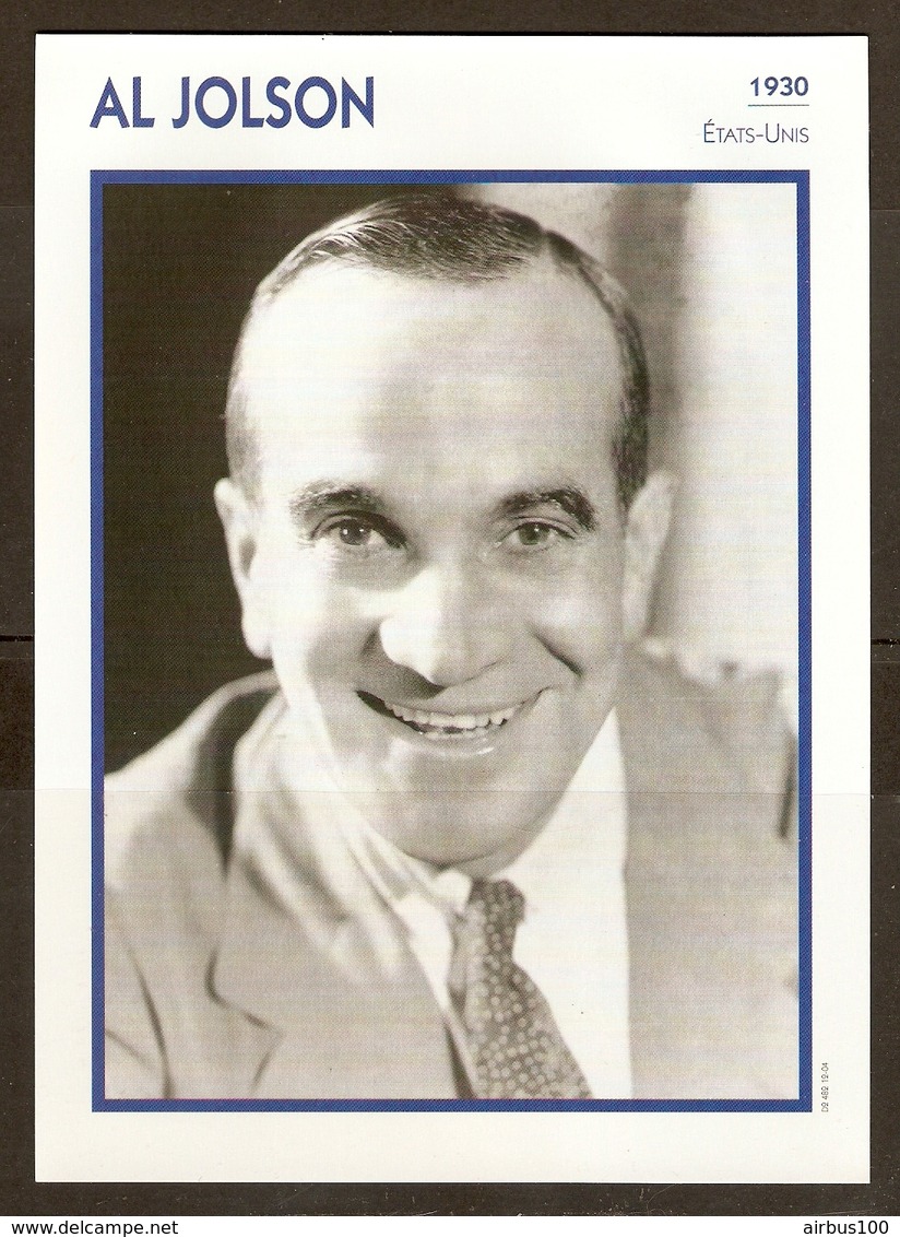 PORTRAIT DE STAR 1930 ETATS UNIS USA - ACTEUR AL JOLSON - ACTOR CINEMA - Fotos