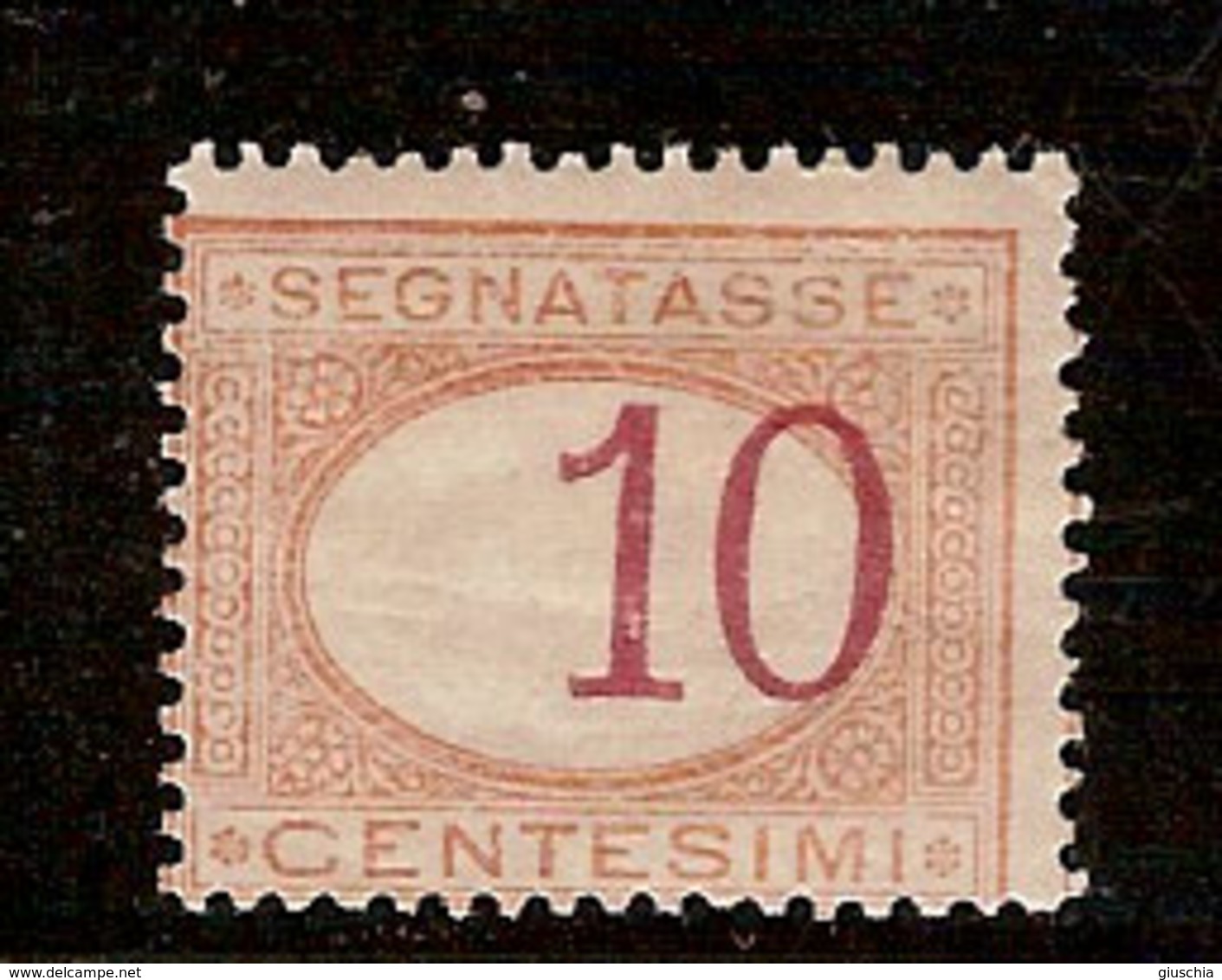 (Fb).Regno.Umberto I.1890-94.-10c Arancio E Carminio Nuovo,con Cifra Fortemente Spostata (8-19) - Taxe