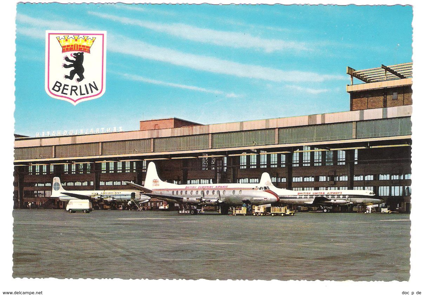 Germany - Berlin Tempelhof - PANAM Pan American PAN AM - BEA - Aerodrom - Flugzeug - Airplane - Plane - Avion  Flughafen - Aerodrome