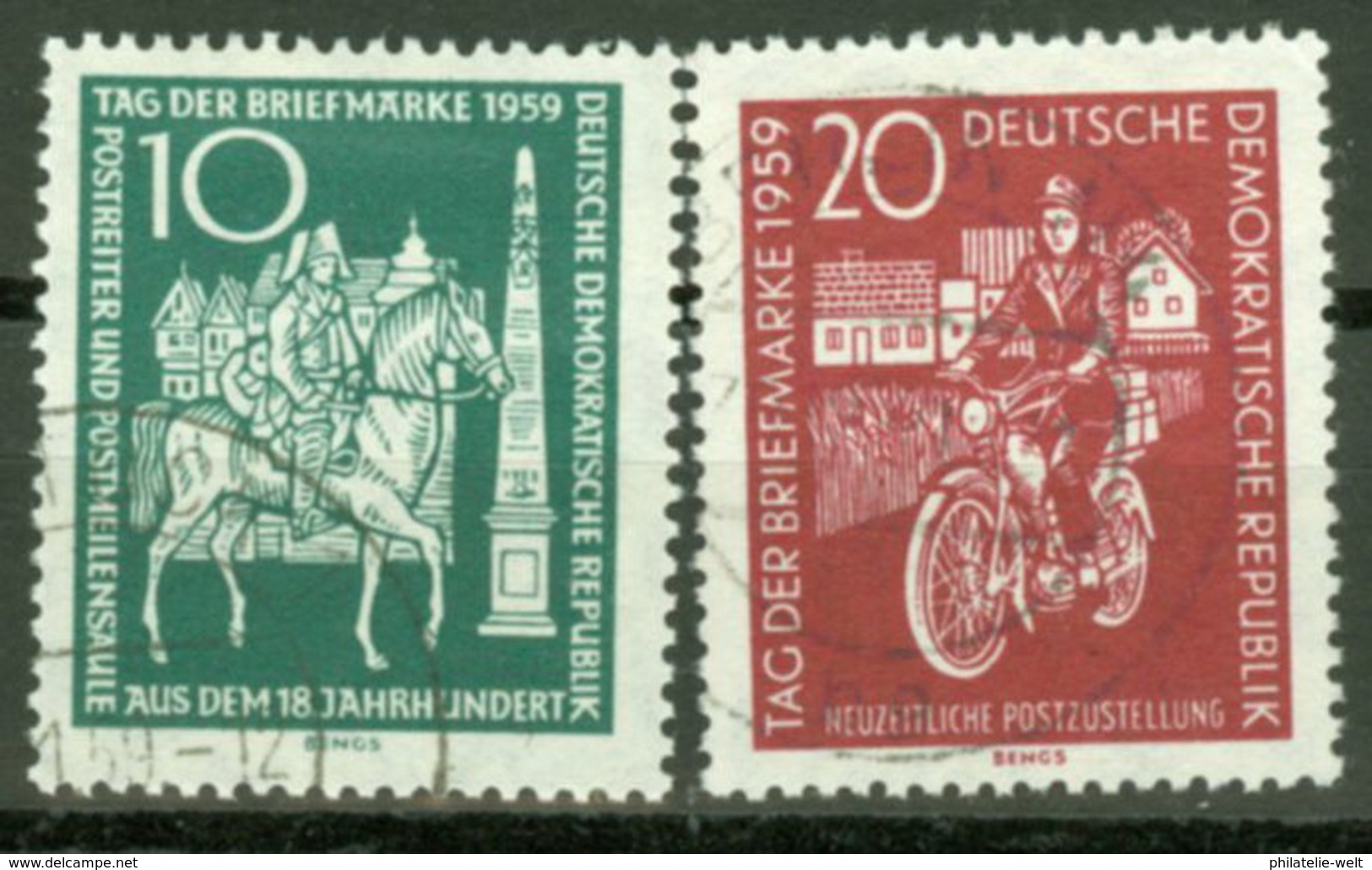 DDR 735/36 O Tagesstempel - Gebraucht