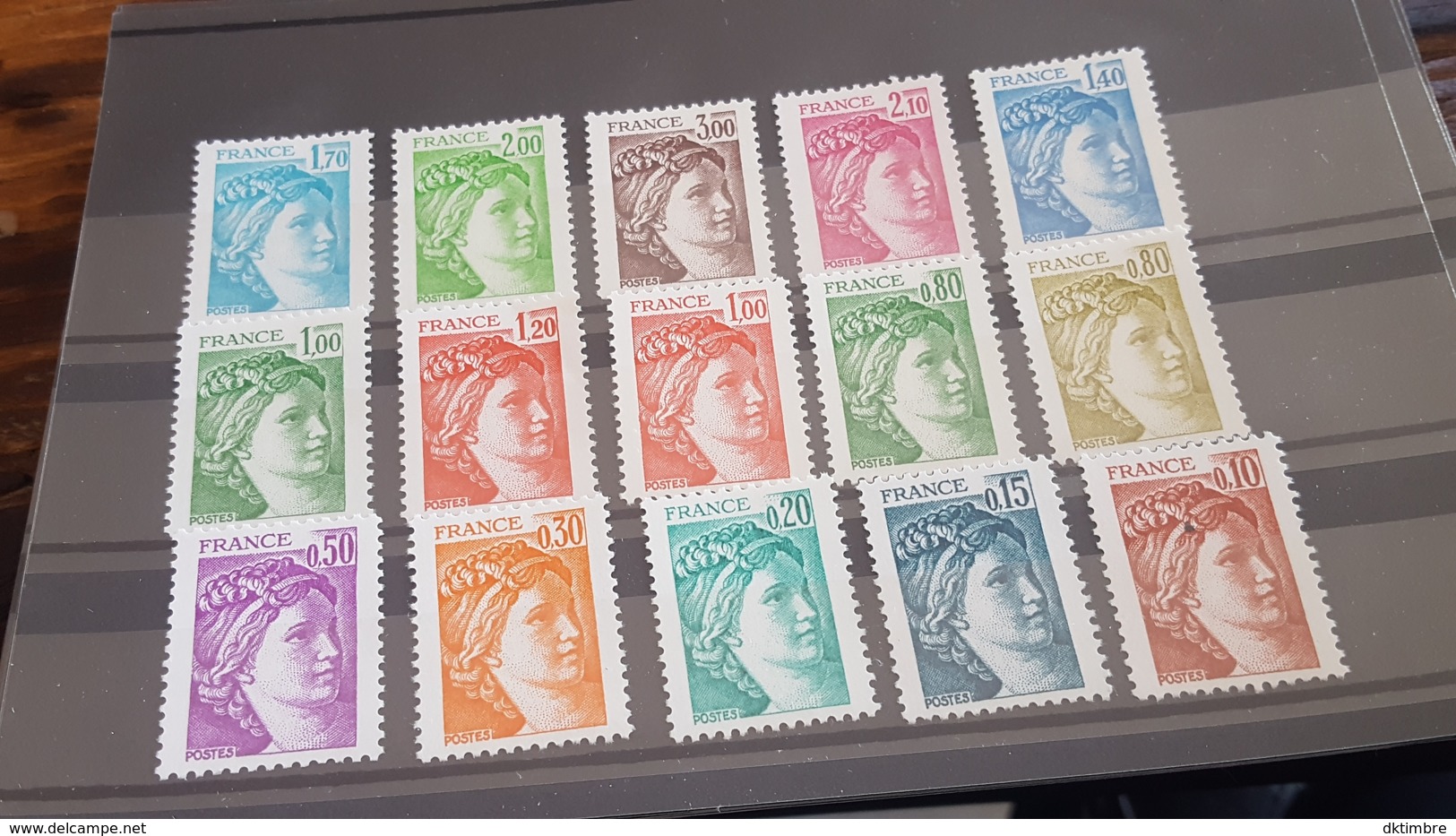 LOT 454079 TIMBRE DE FRANCE NEUF** LUXE N°1962 A 1979 SANS PHOS SIGNE CALVES VALEUR 500 EUROS - Collections