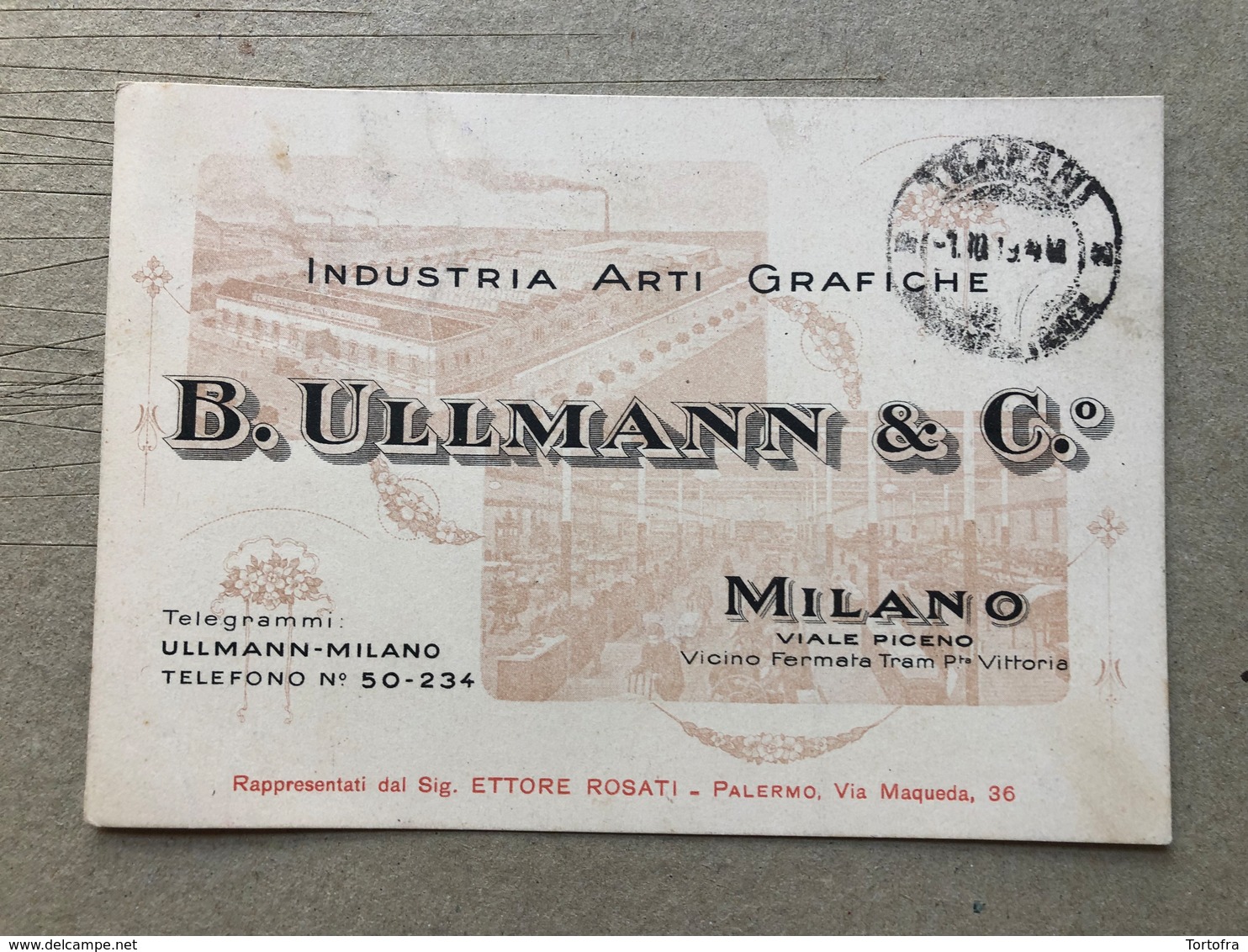 MILANO INDUSTRIA ARTI GRAFICHE B. ULLMANN & C.    1919 - Pubblicitari