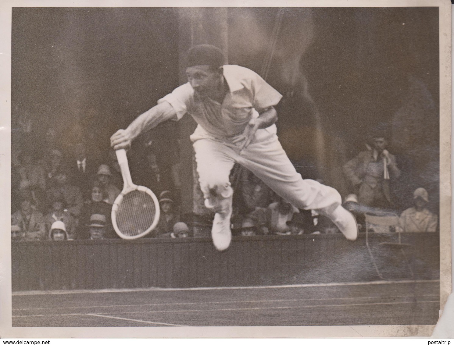 BOUNDING BASQUE JEAN BORETRS   F CROSBIE  IRELAND TENNIS 20 * 15 CM  Fonds Victor FORBIN (1864-1947) - Deportes