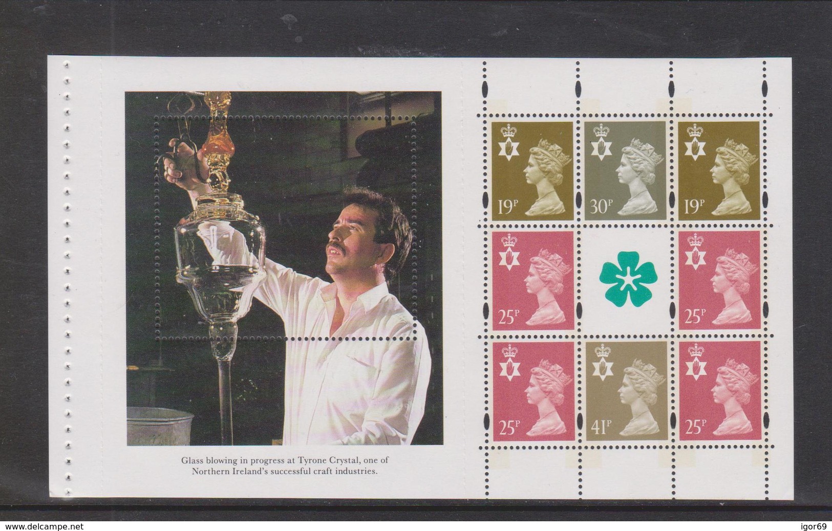 1994 DP217 From DX16 N.Ireland Prestige Booklet , MNH (with Shift Phos.bands) - Machins