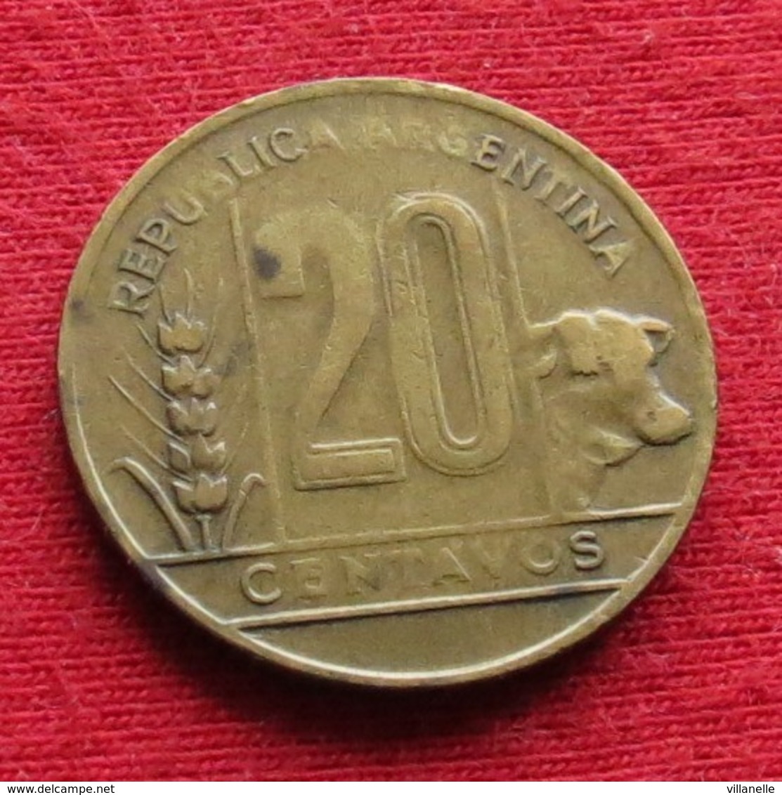 Argentina 20 Centavos 1949 KM# 42  Argentine - Argentina