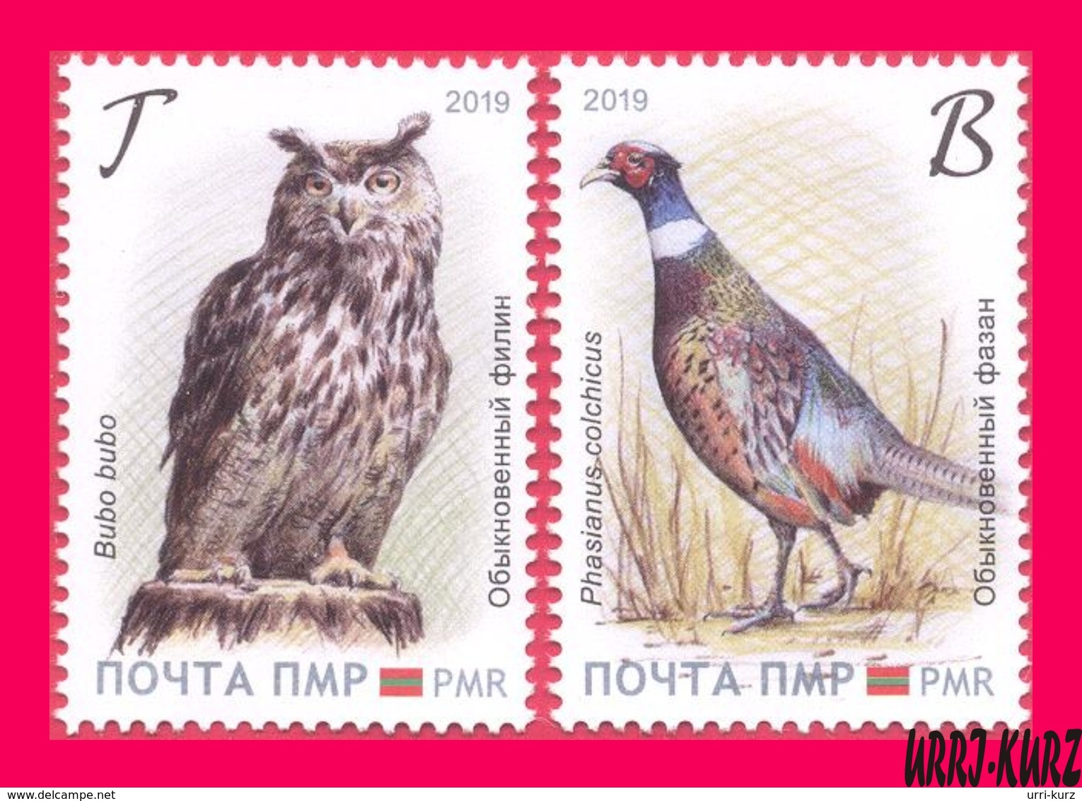 TRANSNISTRIA 2019 Europa CEPT Theme Nature Fauna National Birds Owl Pheasant 2v MNH - 2019