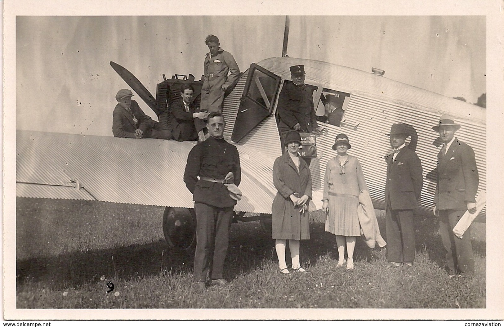 Aviation - Avion Junkers F-13 à La Chaux-de-Fonds - 1929 - Pilote Kammacher - Rare - 1919-1938: Entre Guerres