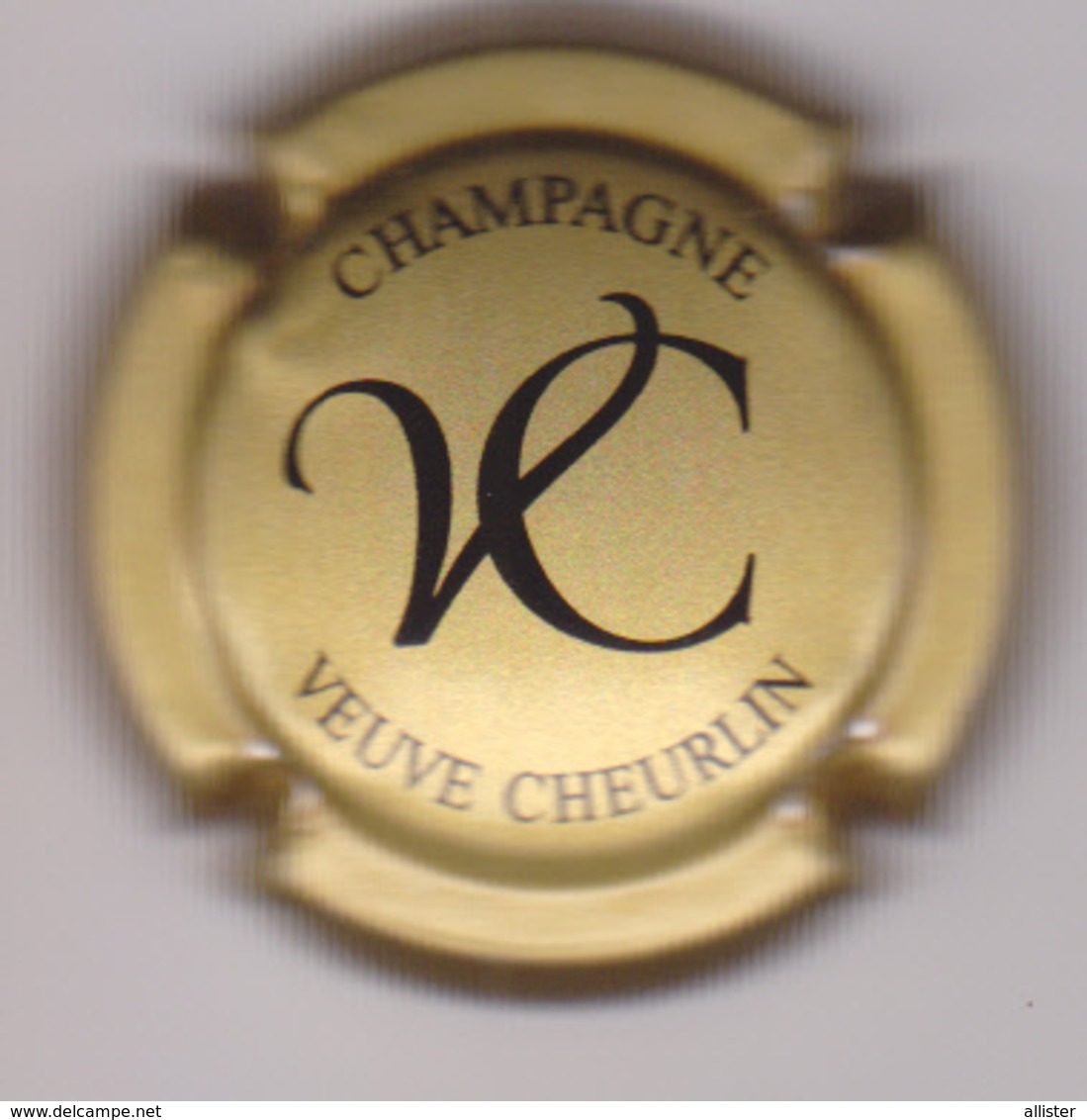 Capsule Champagne CHEURLIN Veuve ( 22b ; Or Terne Et Noir ) {S20-19} - Autres & Non Classés