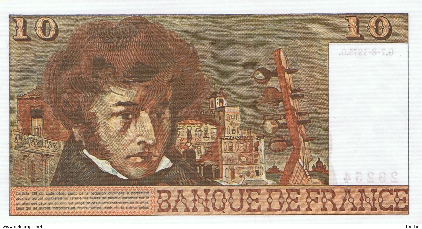 FRANCE - Billet De 10 Francs Berlioz 1975 Alphabet P.215 -  Neuf - 10 F 1972-1978 ''Berlioz''